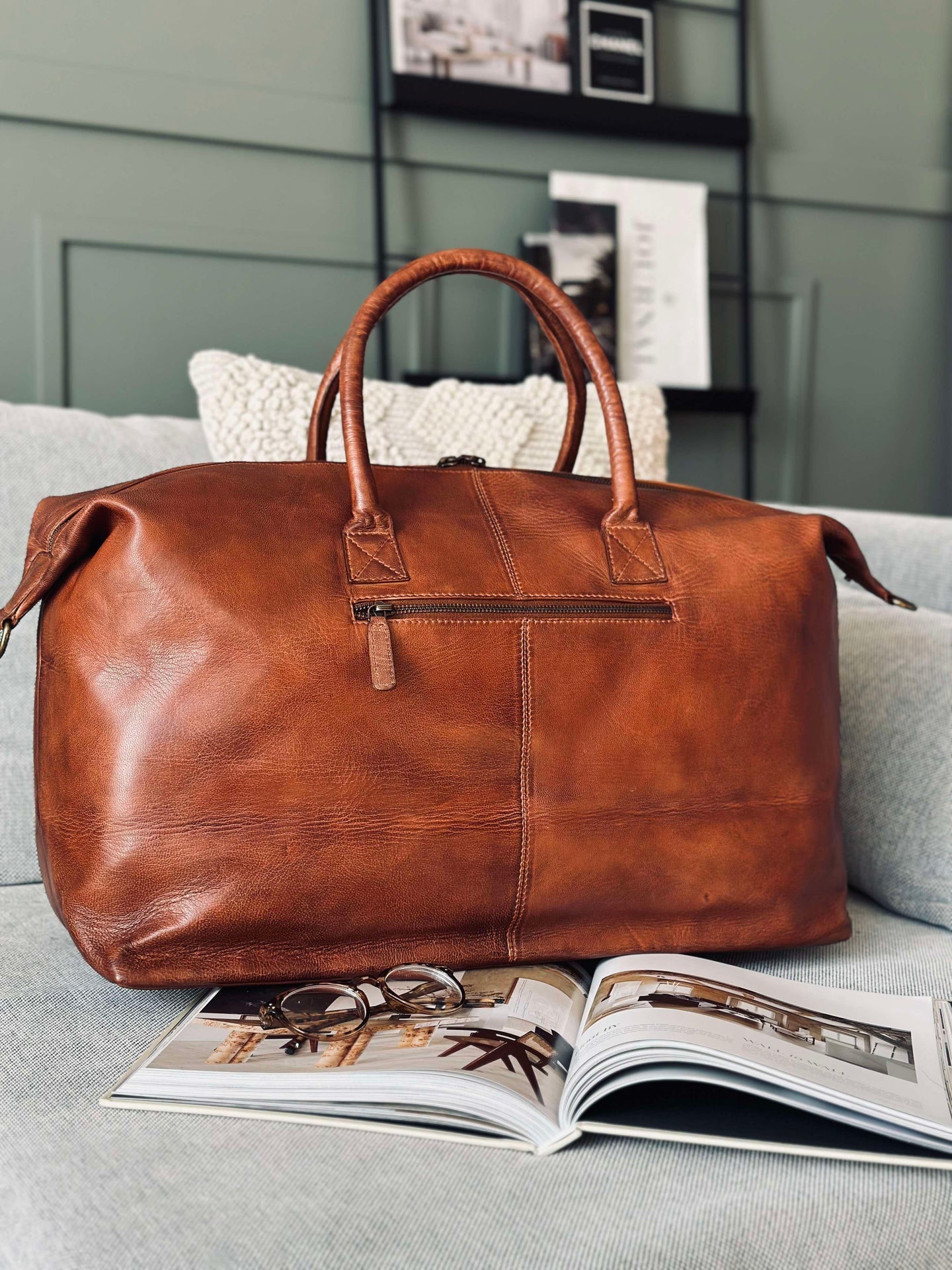 Wochenendtasche DEXTER - Cognac