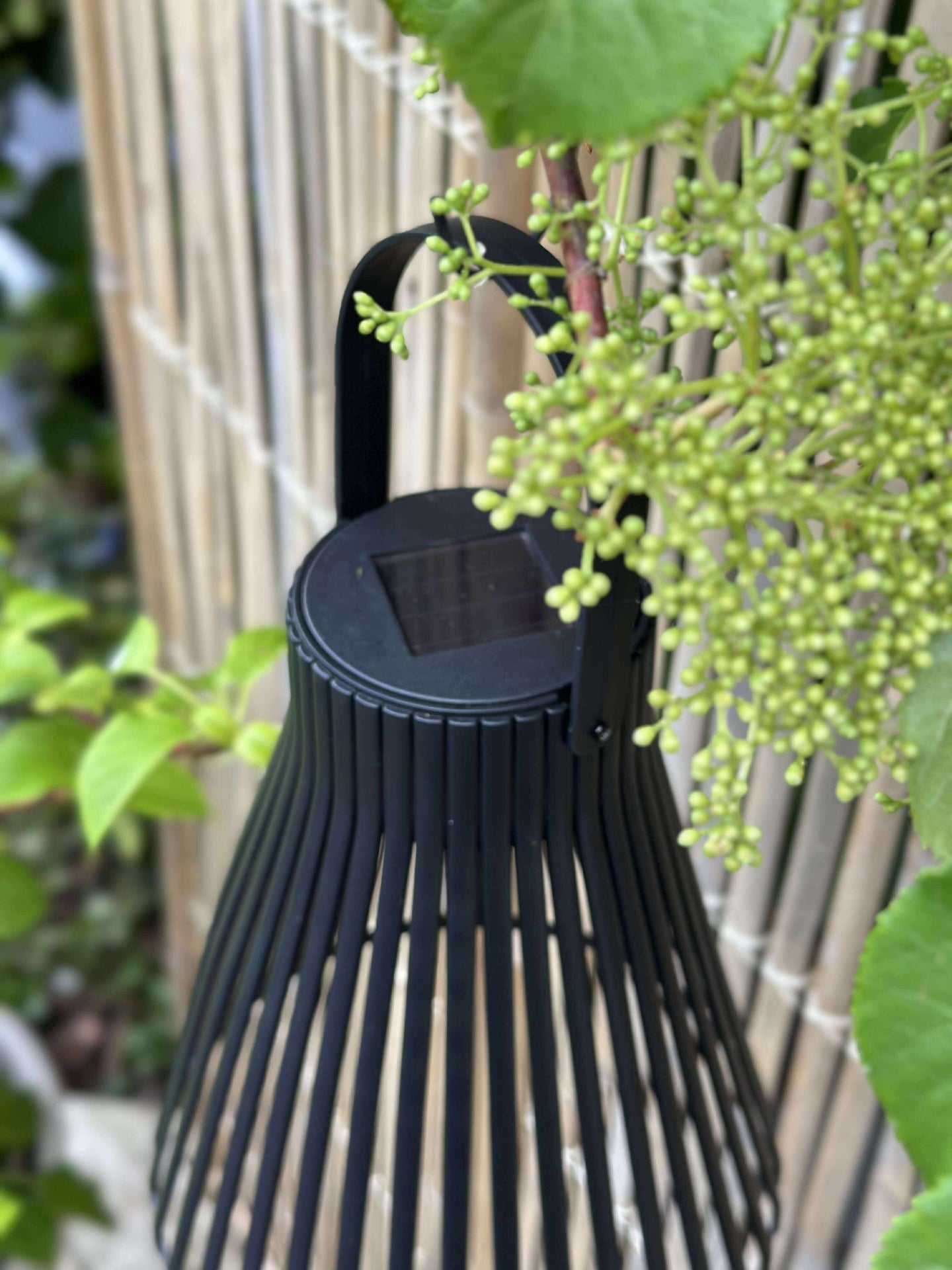 Laterne mit Solarzellen - GARDEN BLACK 24 cm