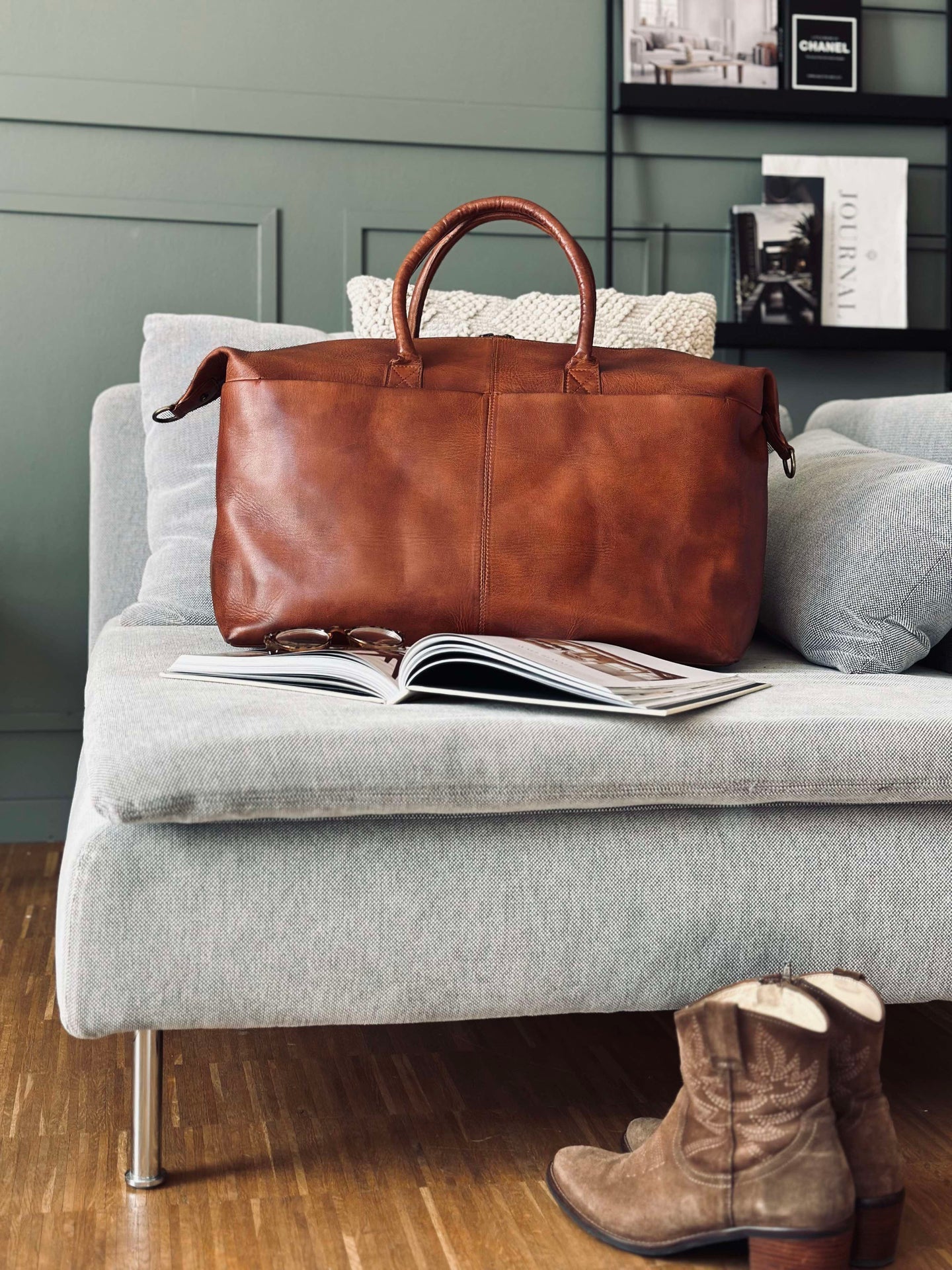 Wochenendtasche DEXTER - Cognac