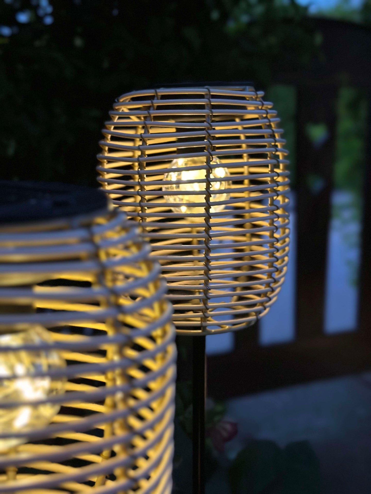 Laterne mit Spieß - Solar Natur
