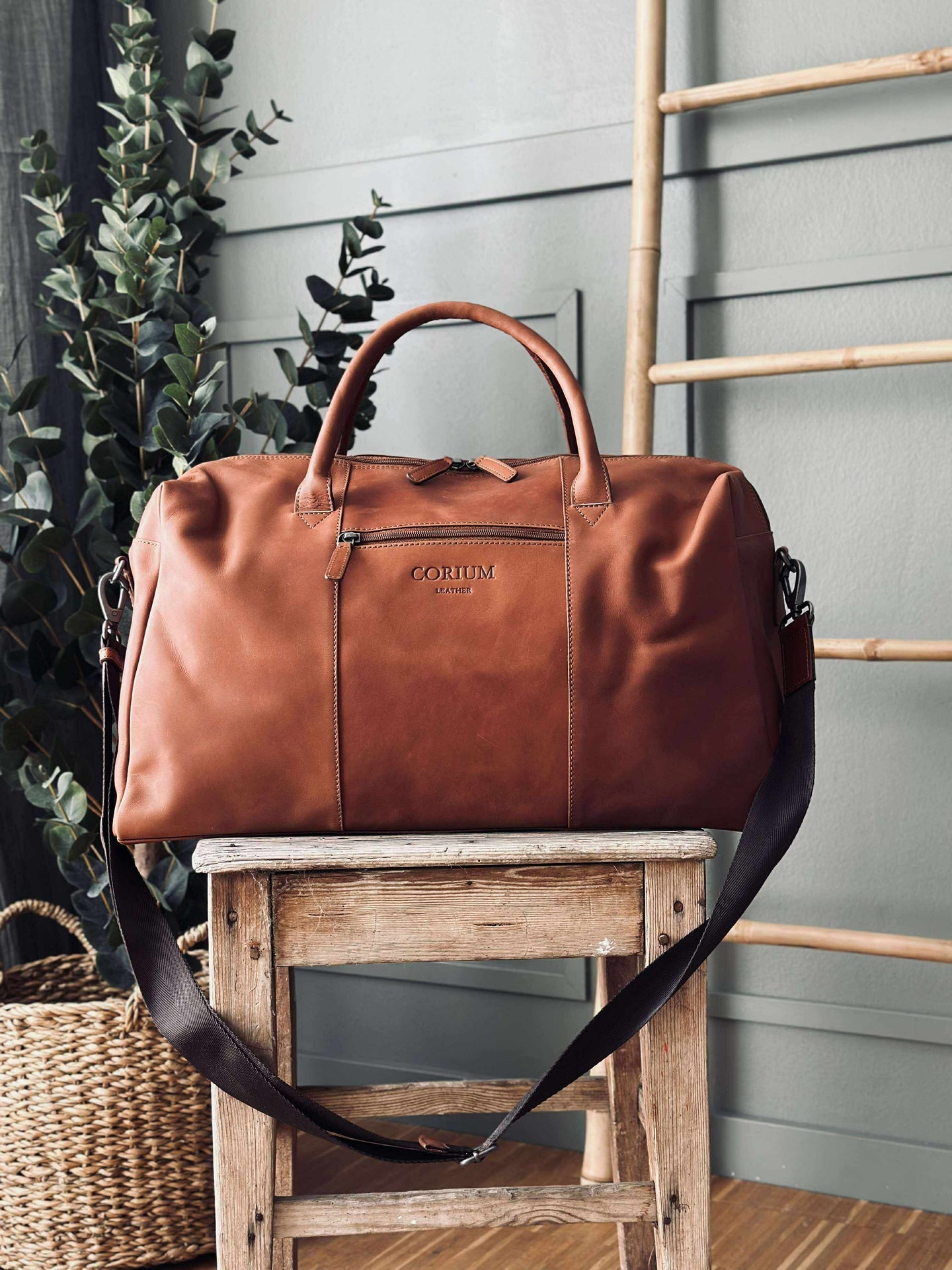 Weekender-Tasche LONDON Cognac