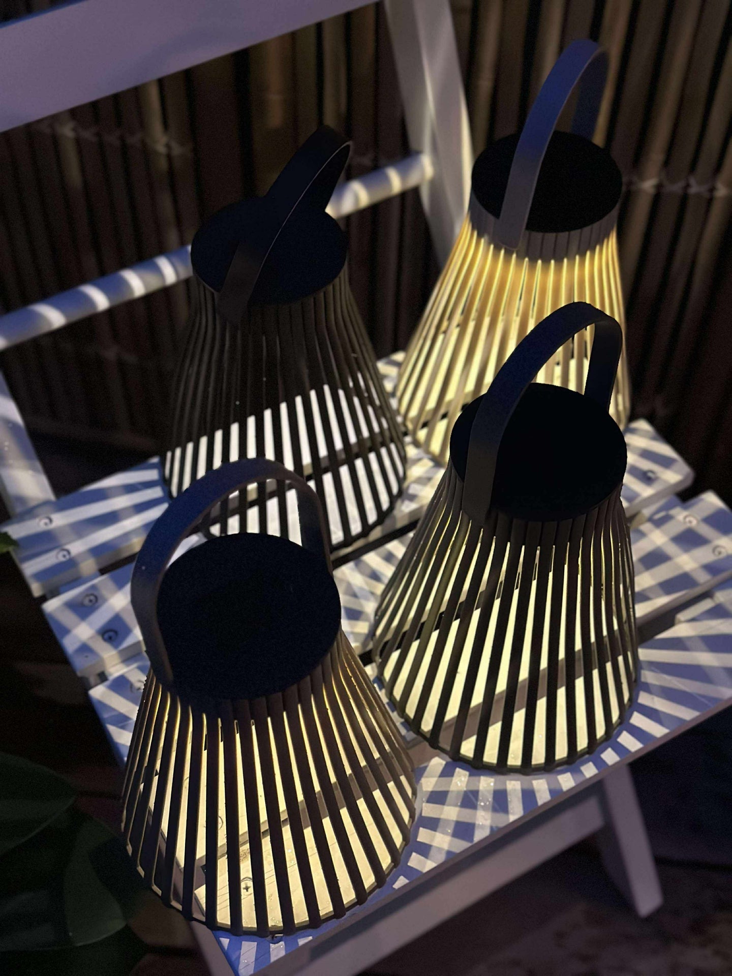Laterne mit Solarzellen 18 cm - verschiedene Farboptionen