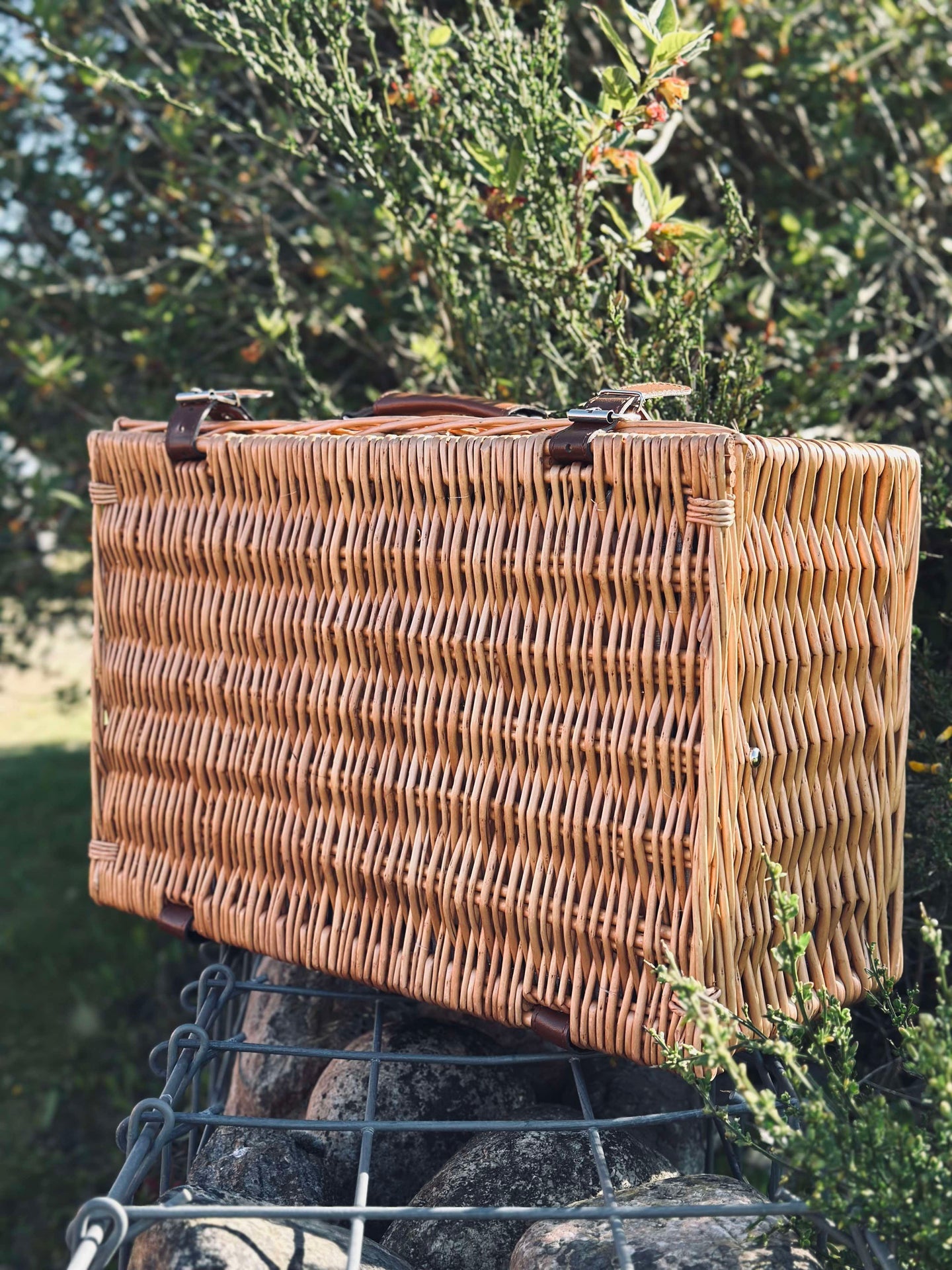 Picknickkorb mit Inhalt für 4 Personen - DELUXE
