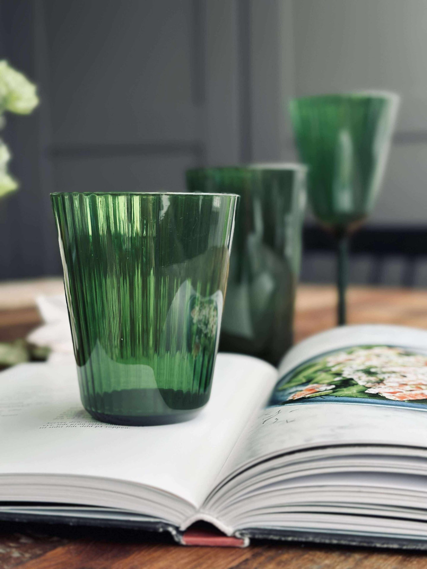 Glas Claire 300 ml. Grün - 2 Stk.