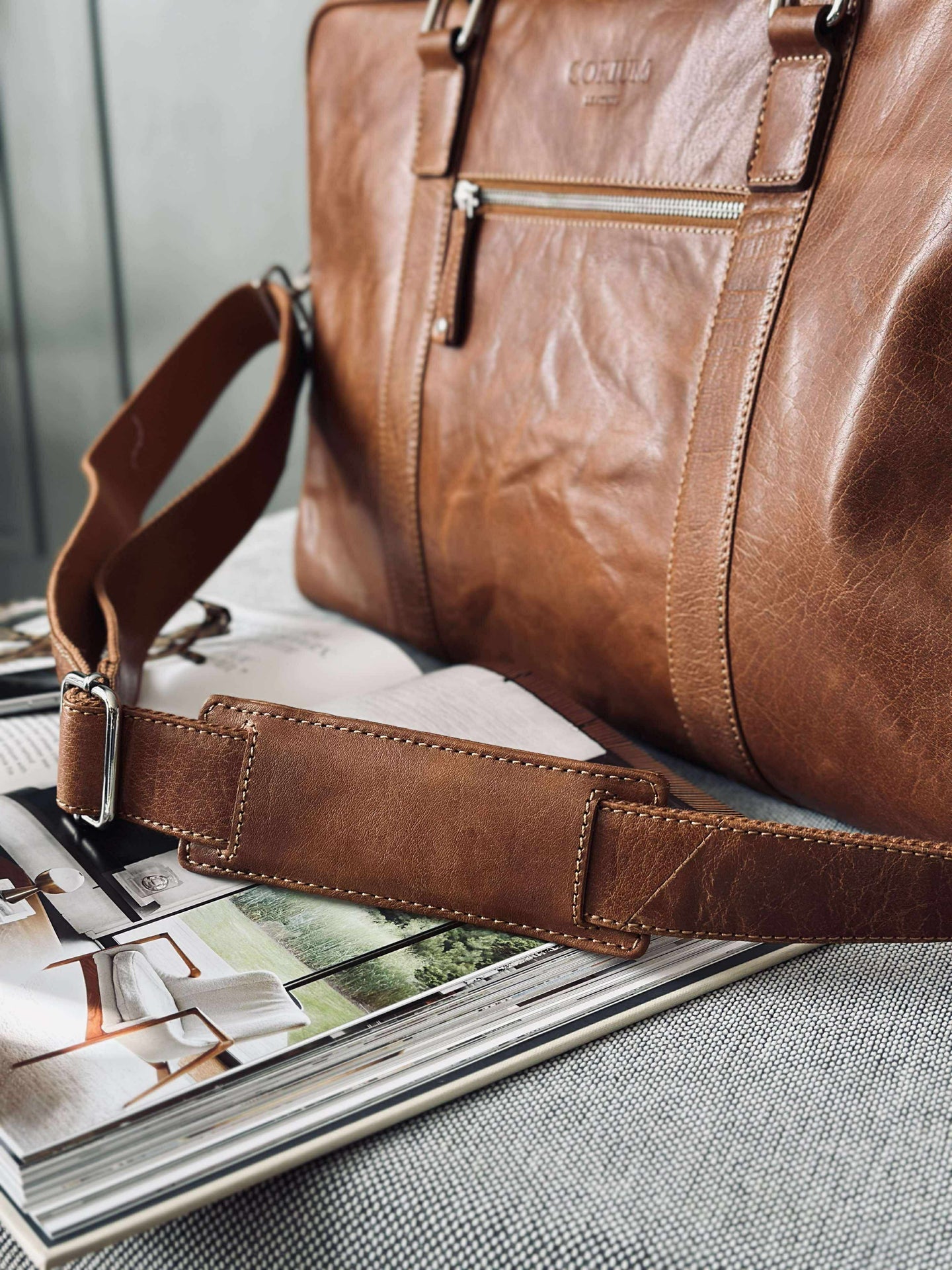 Weekendtasche Brooklyn - Cognac