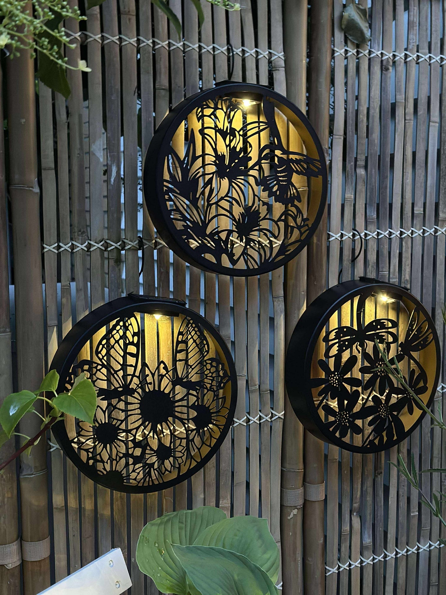 Wanddekoration mit Solar - Rund