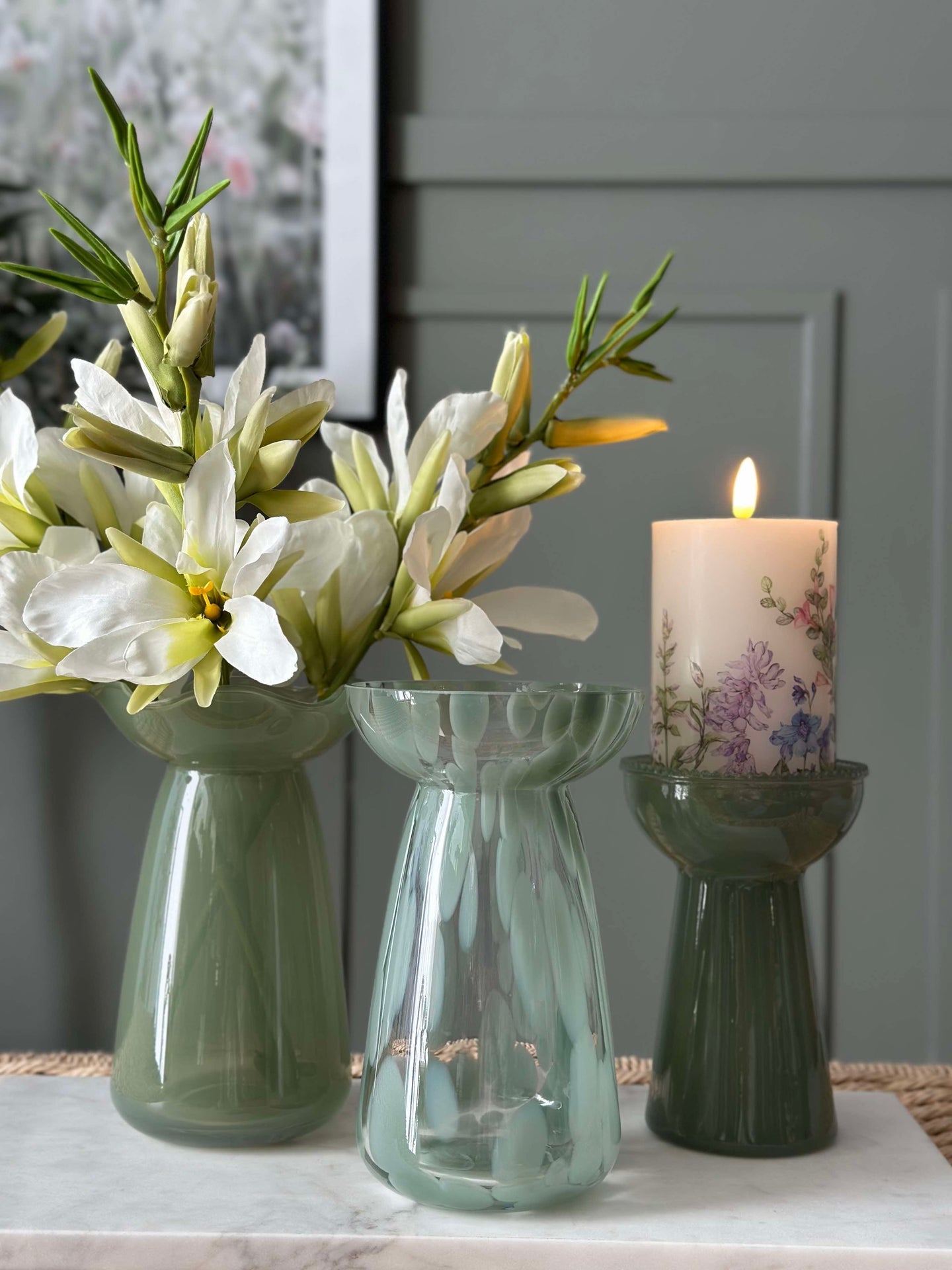 Hyazinthenvase Lara - Grün