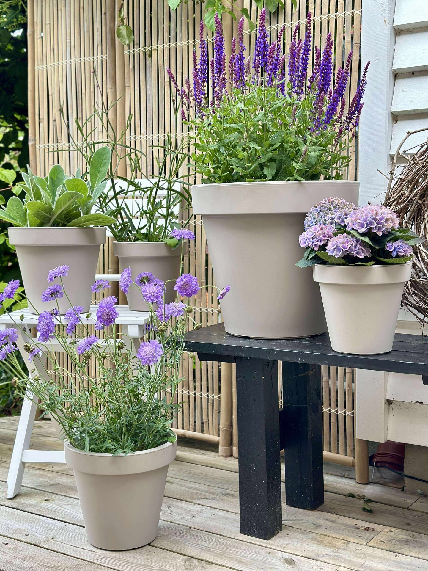 Pflanztopf - Recycling Beige Ø 35 cm