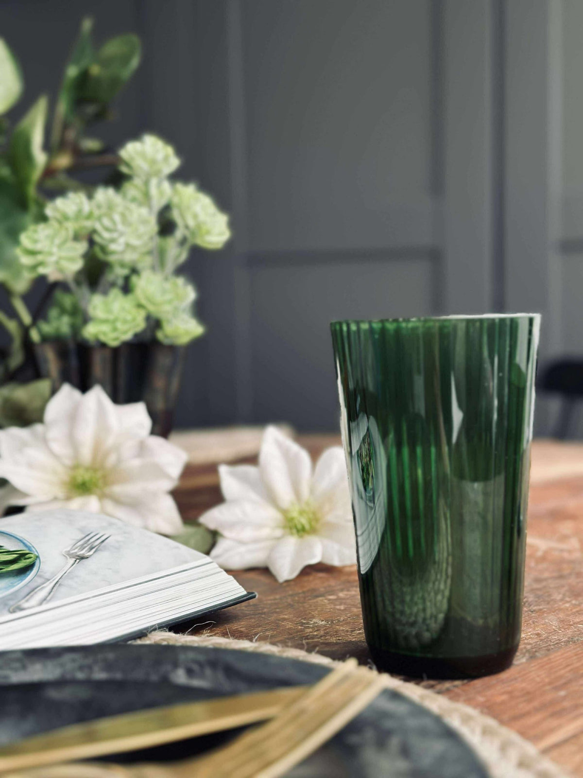 Glas Claire 500 ml. Grün - 2 Stk.