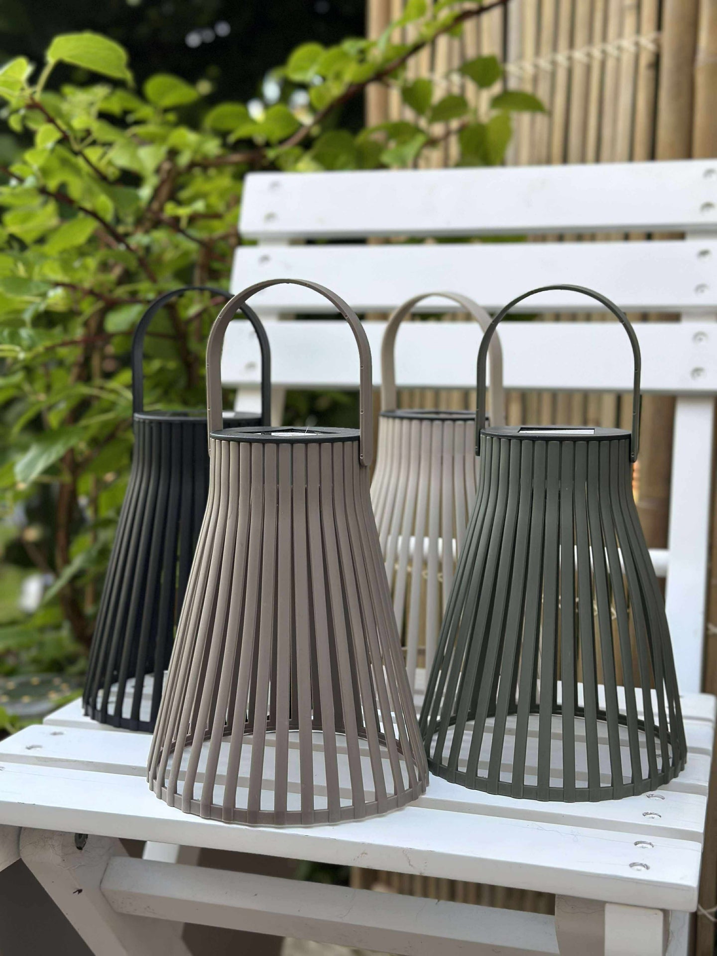 Laterne mit Solarzellen 18 cm - verschiedene Farboptionen