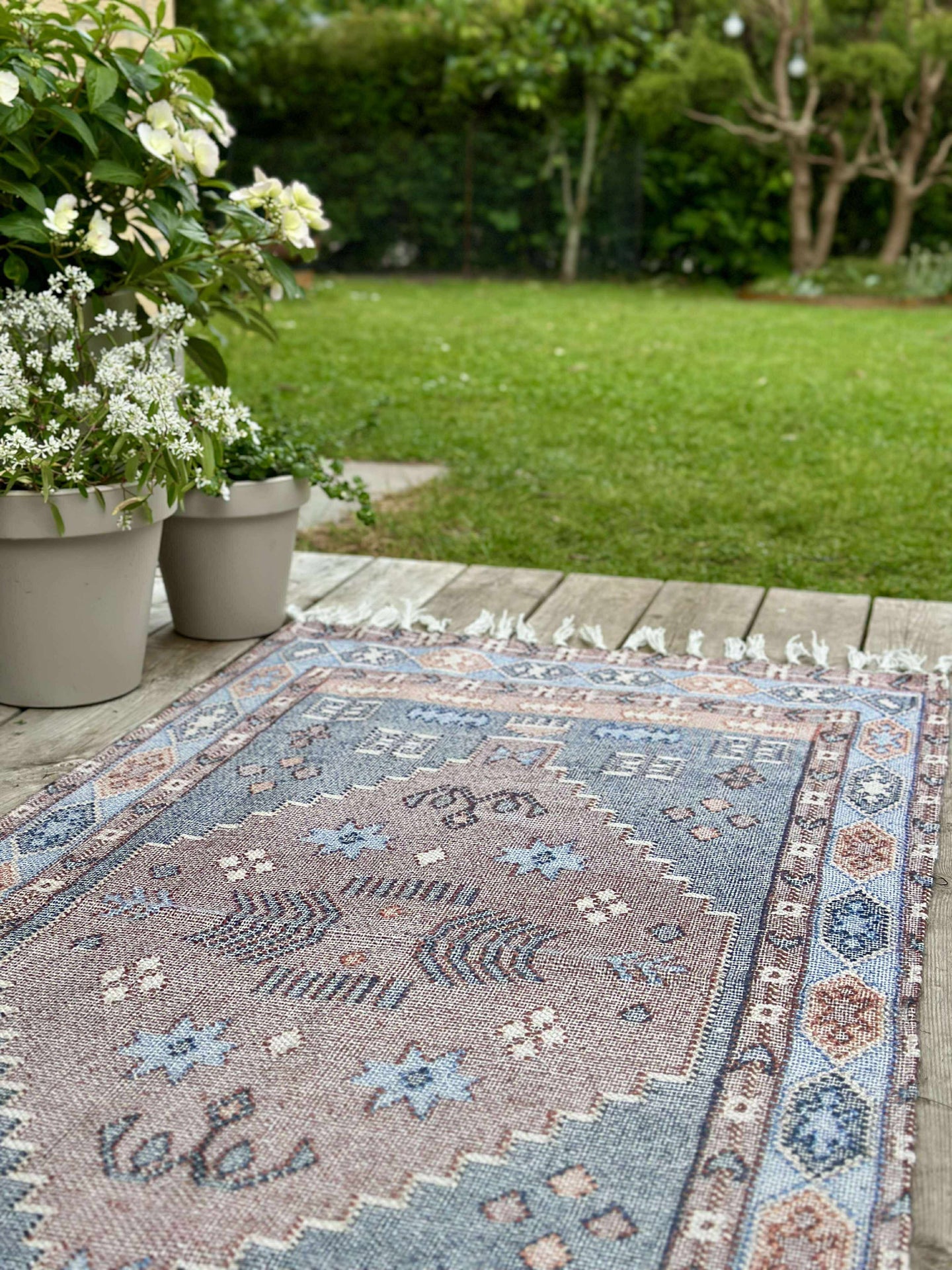 Teppich Aisha Blau - Mehrere Größen