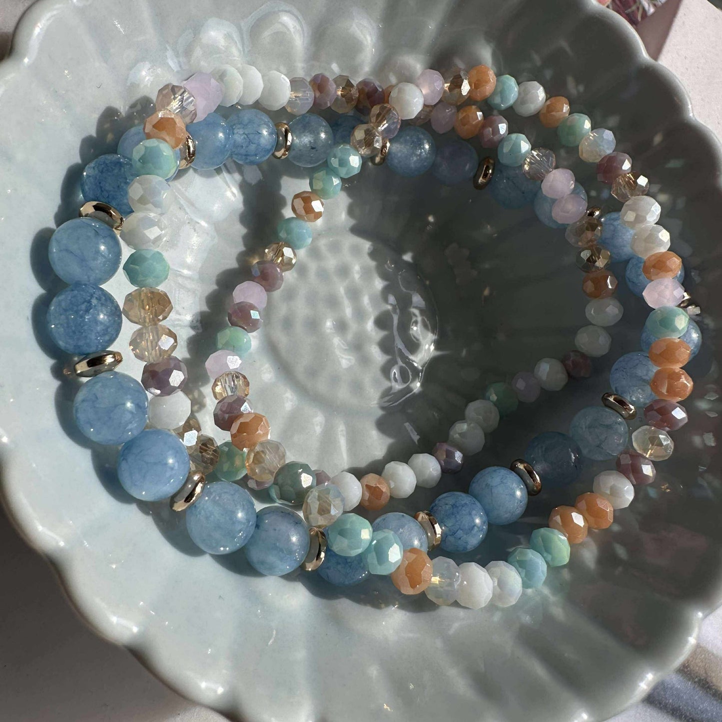 Armband Luna Soft blue – Set mit 3 Stück
