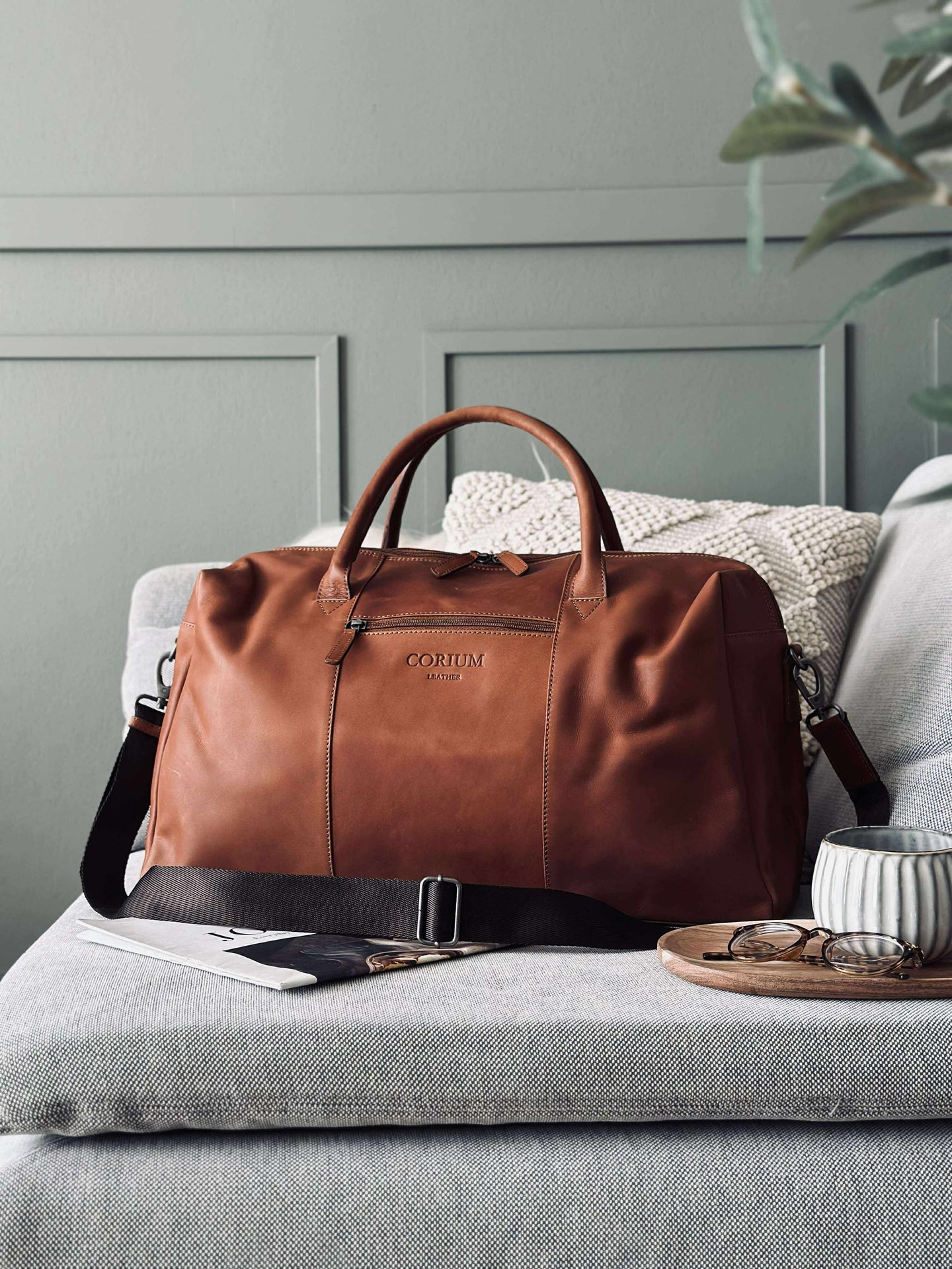 Weekender-Tasche LONDON Cognac