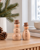 Schneemann - wood – dekorative Figur