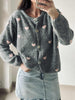 Cardigan Alpaka - Herzen