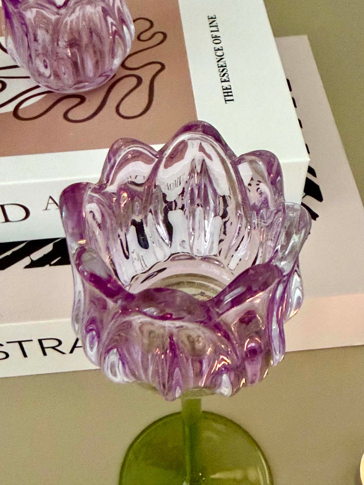 Kerzenhalter Tulpe - Lila
