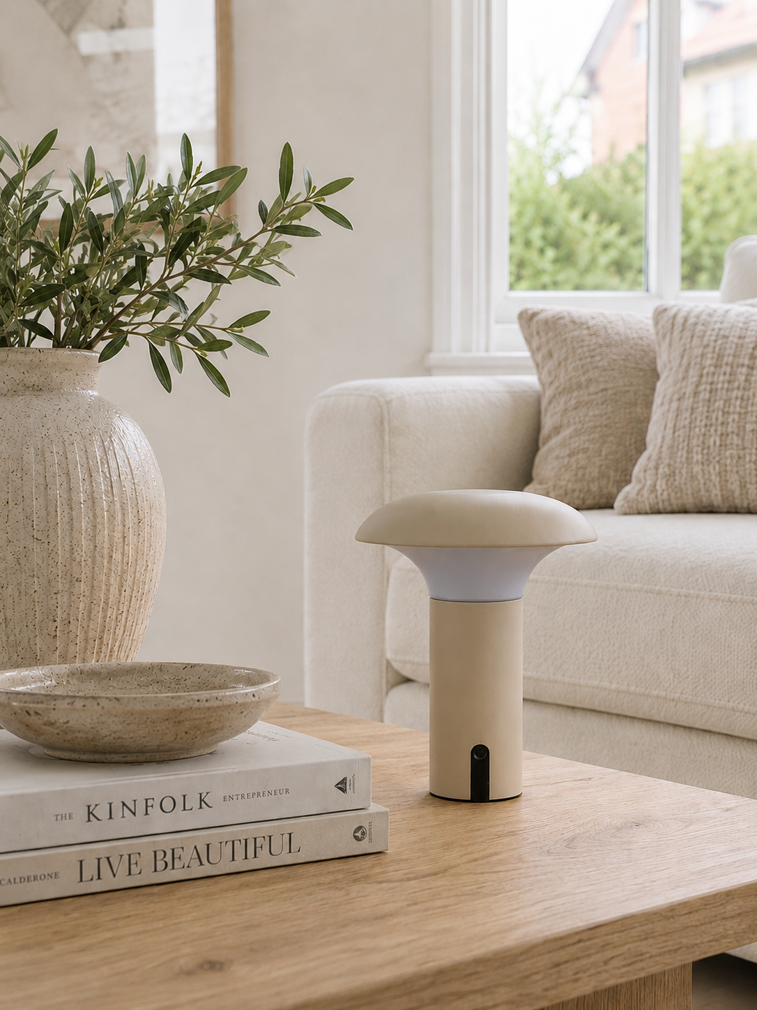 Wiederaufladbare Lampe für Innen und Außen