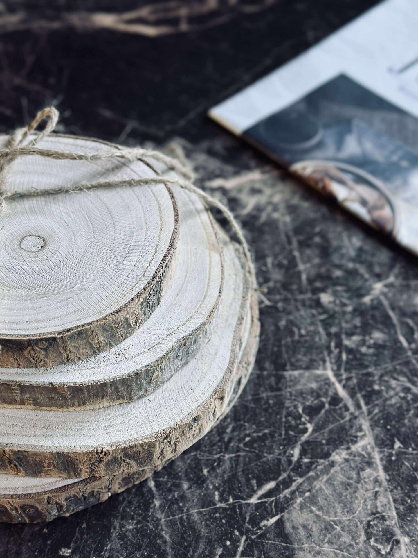 Deco wood - Set mit 4 Stück