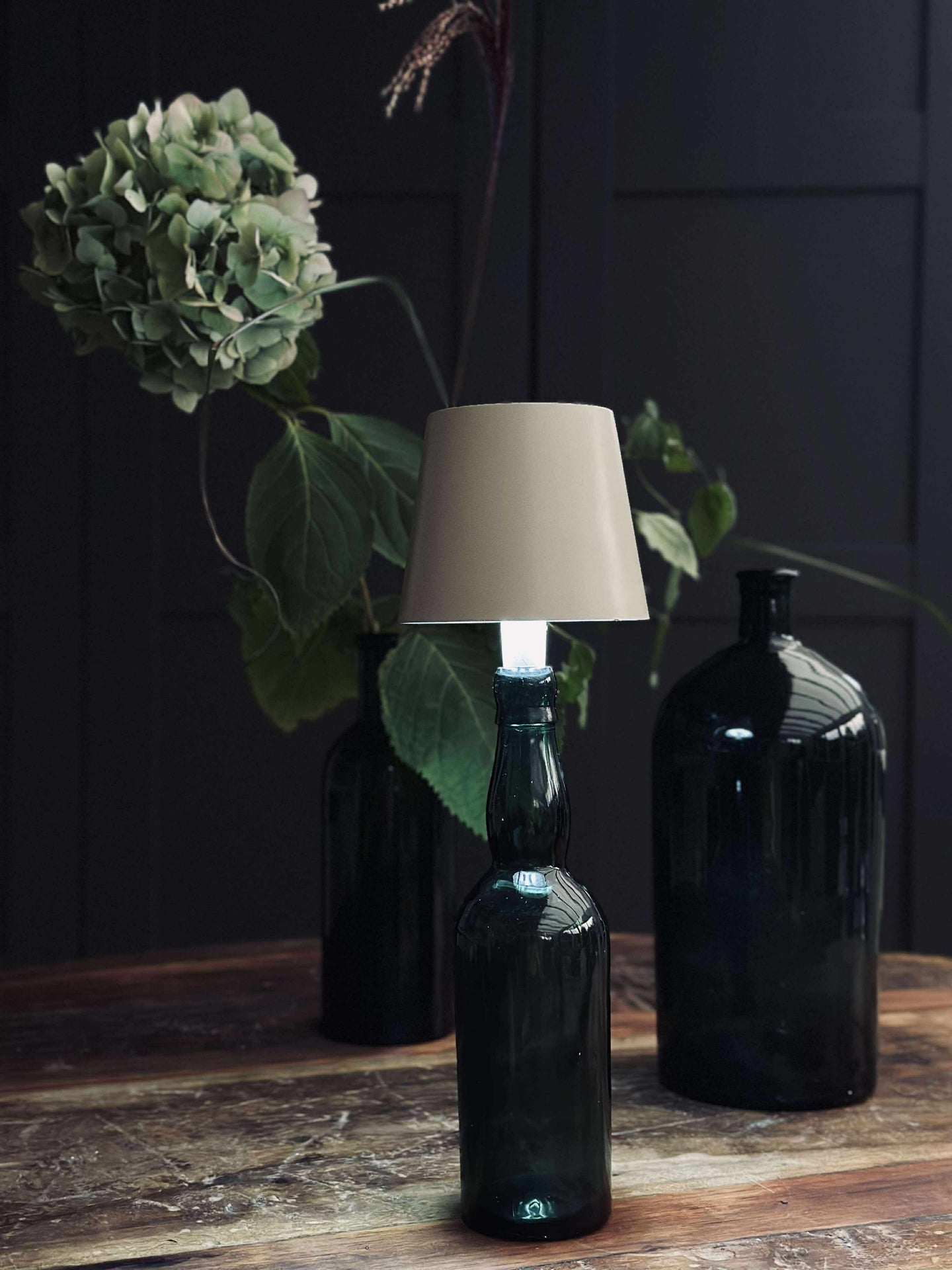 LED-Lampe für Weinflasche - Creme MIX