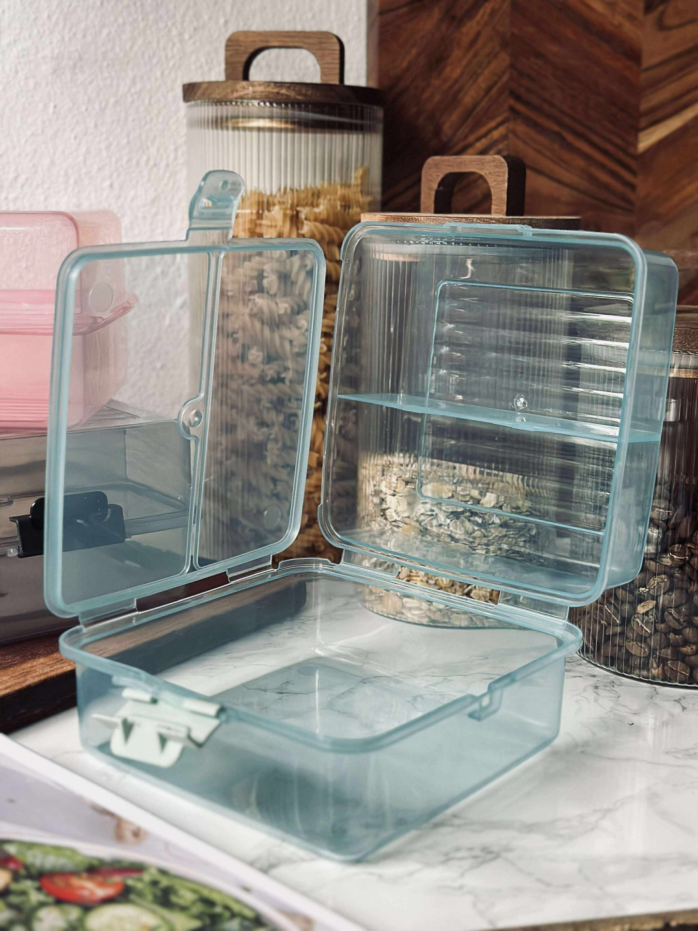Lunchbox mit Fächern - Aqua