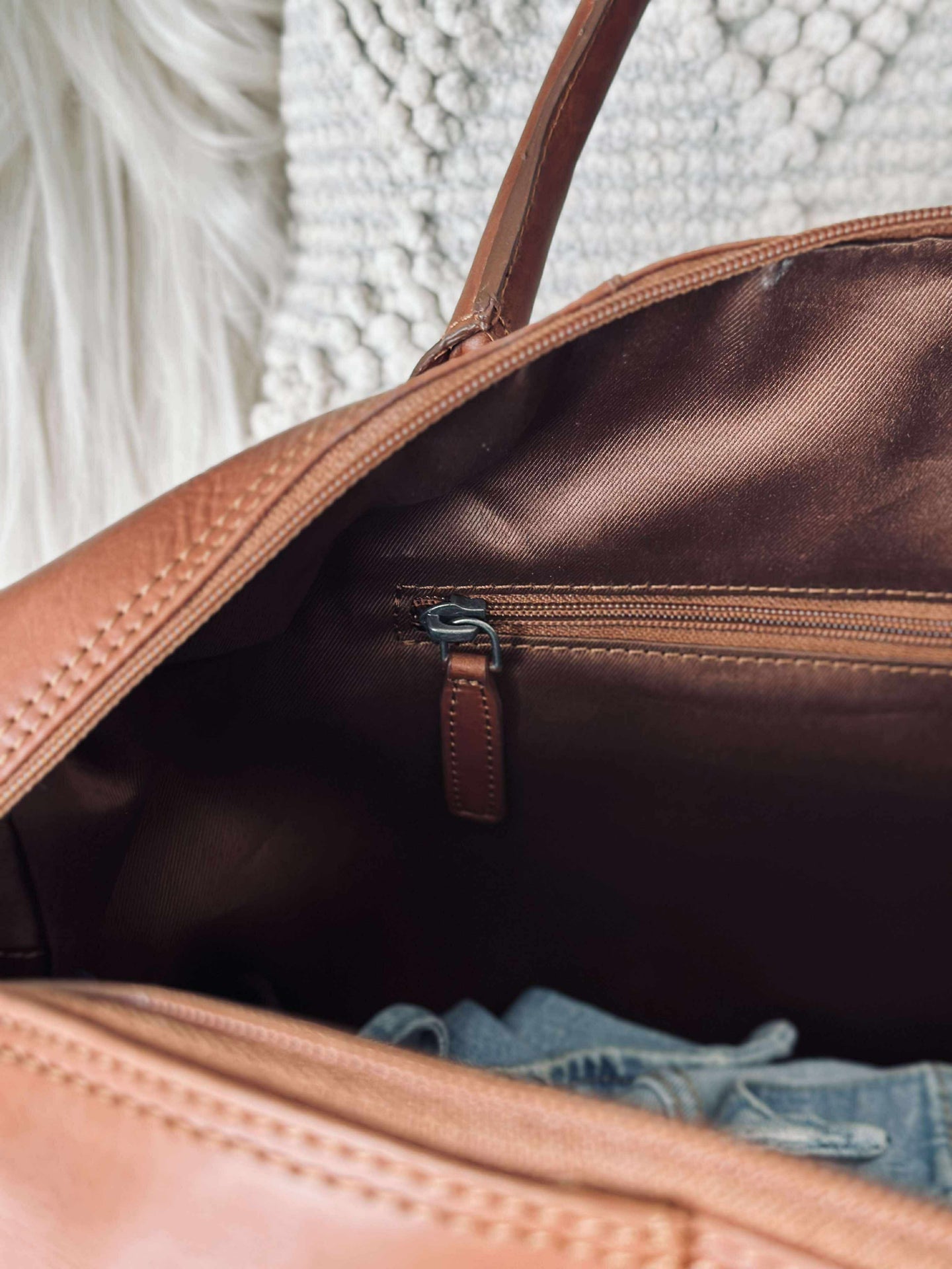 Weekender-Tasche LONDON Cognac