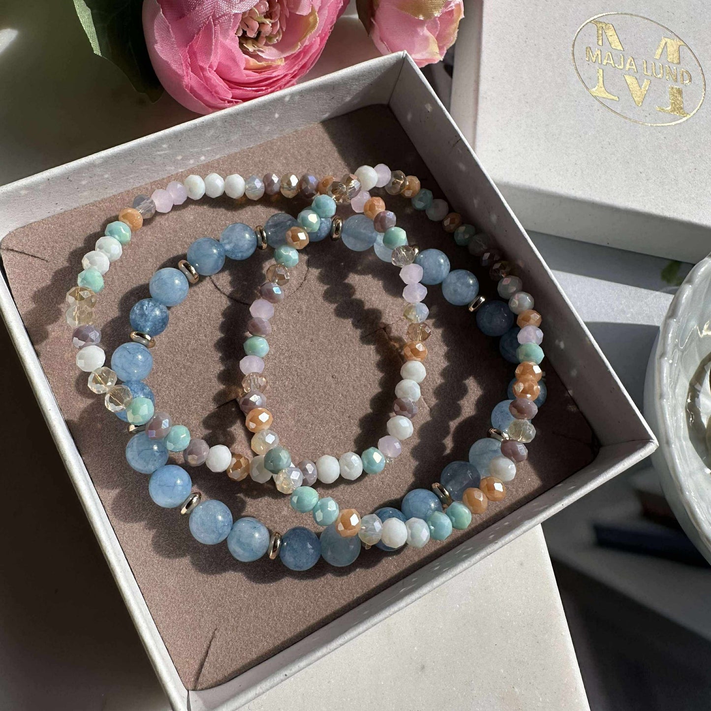 Armband Luna Soft blue – Set mit 3 Stück