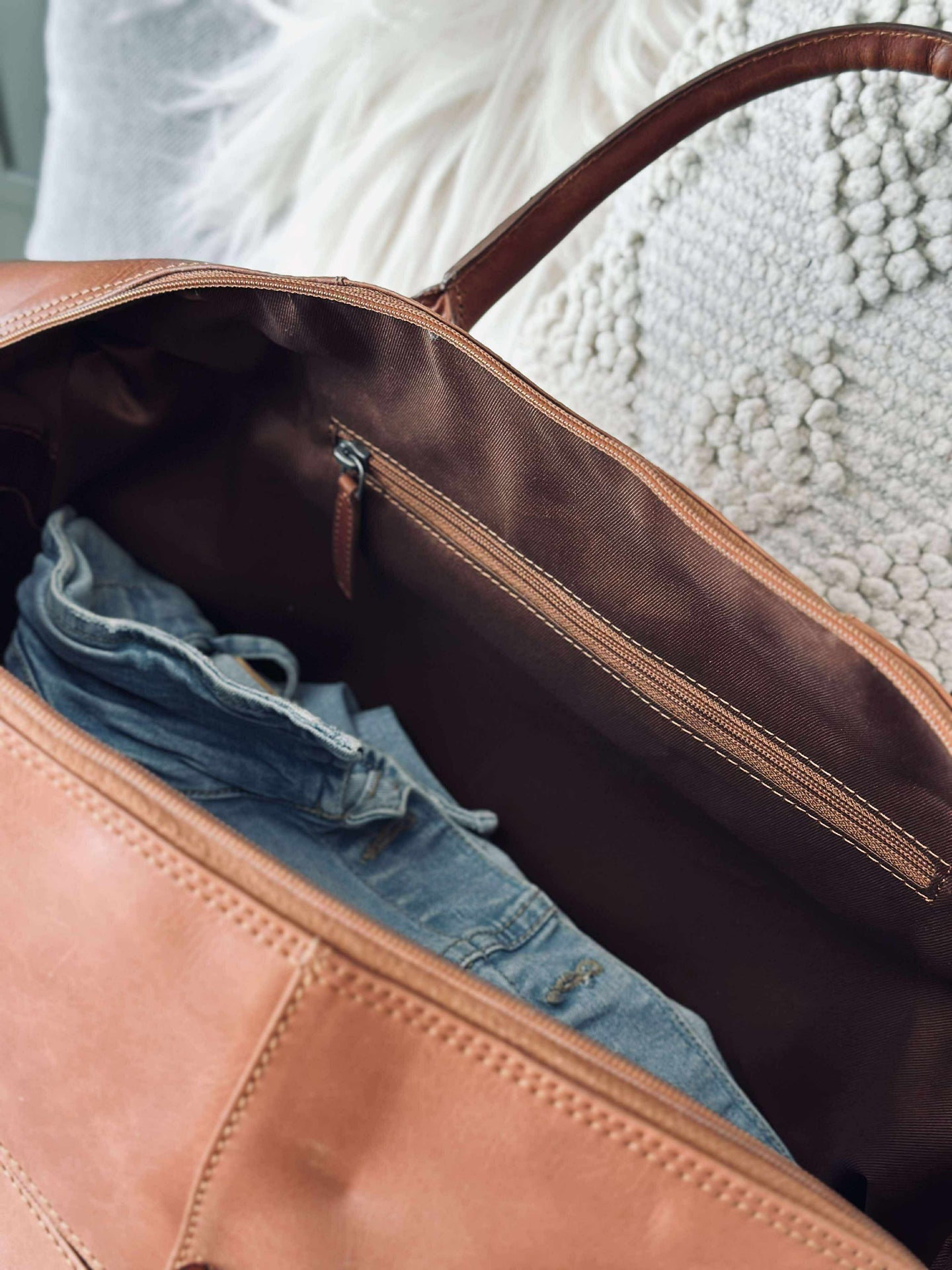 Weekender-Tasche LONDON Cognac