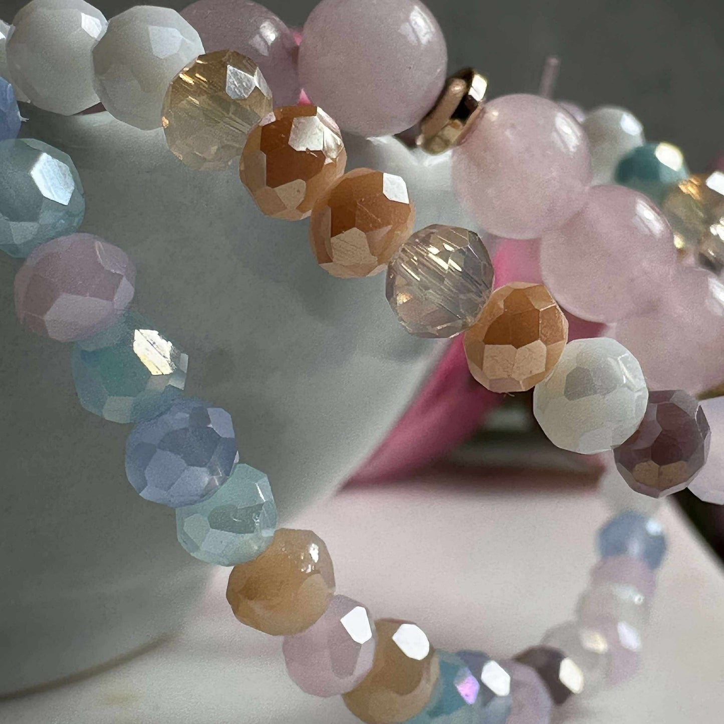Armband Luna Soft pink – Set mit 3 Stück
