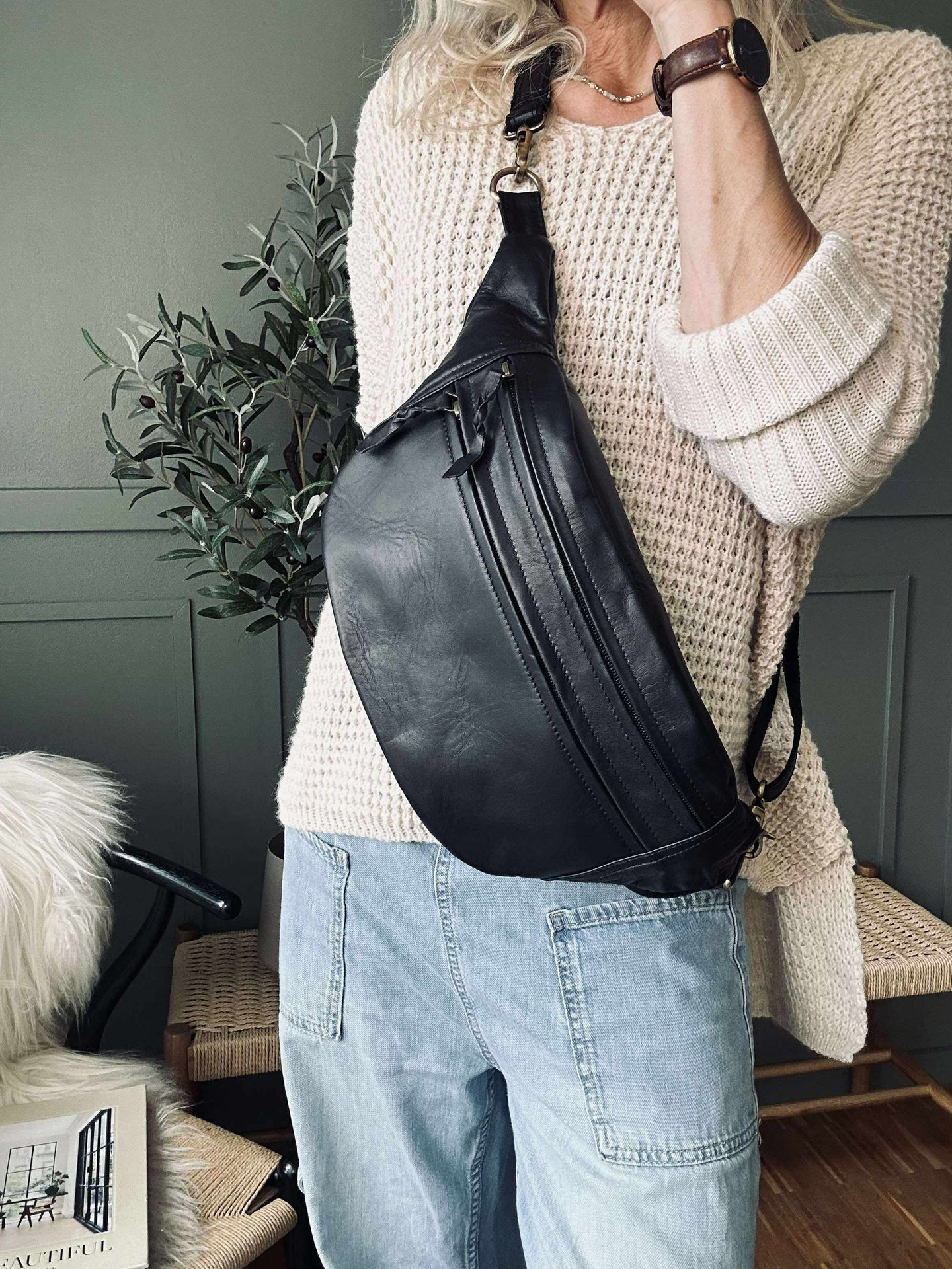Bauchtasche Big Selma - Schwarz