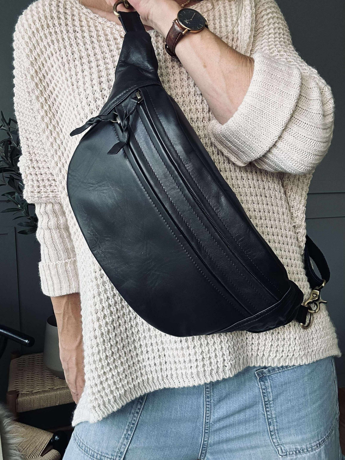 Bauchtasche Big Selma - Schwarz