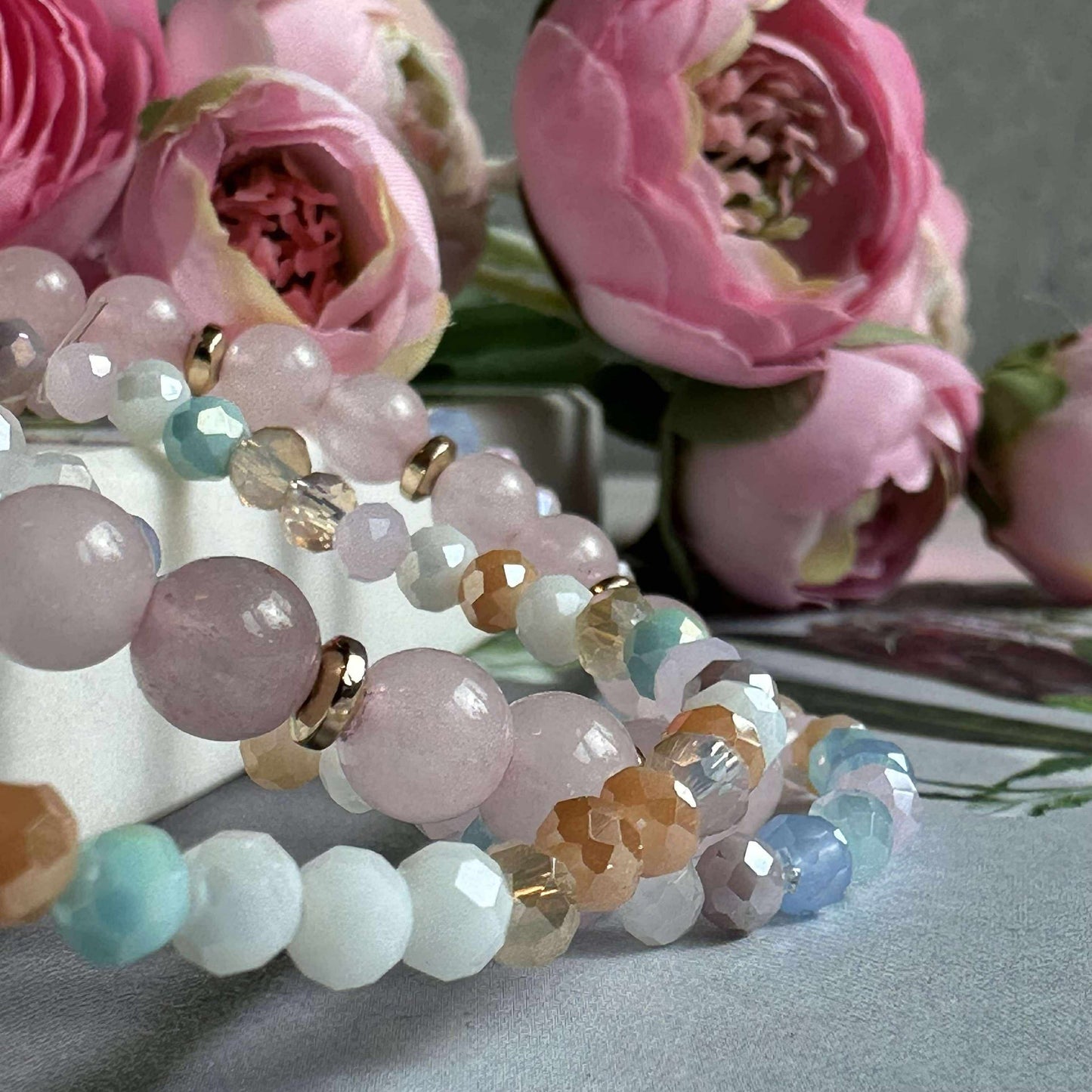 Armband Luna Soft pink – Set mit 3 Stück