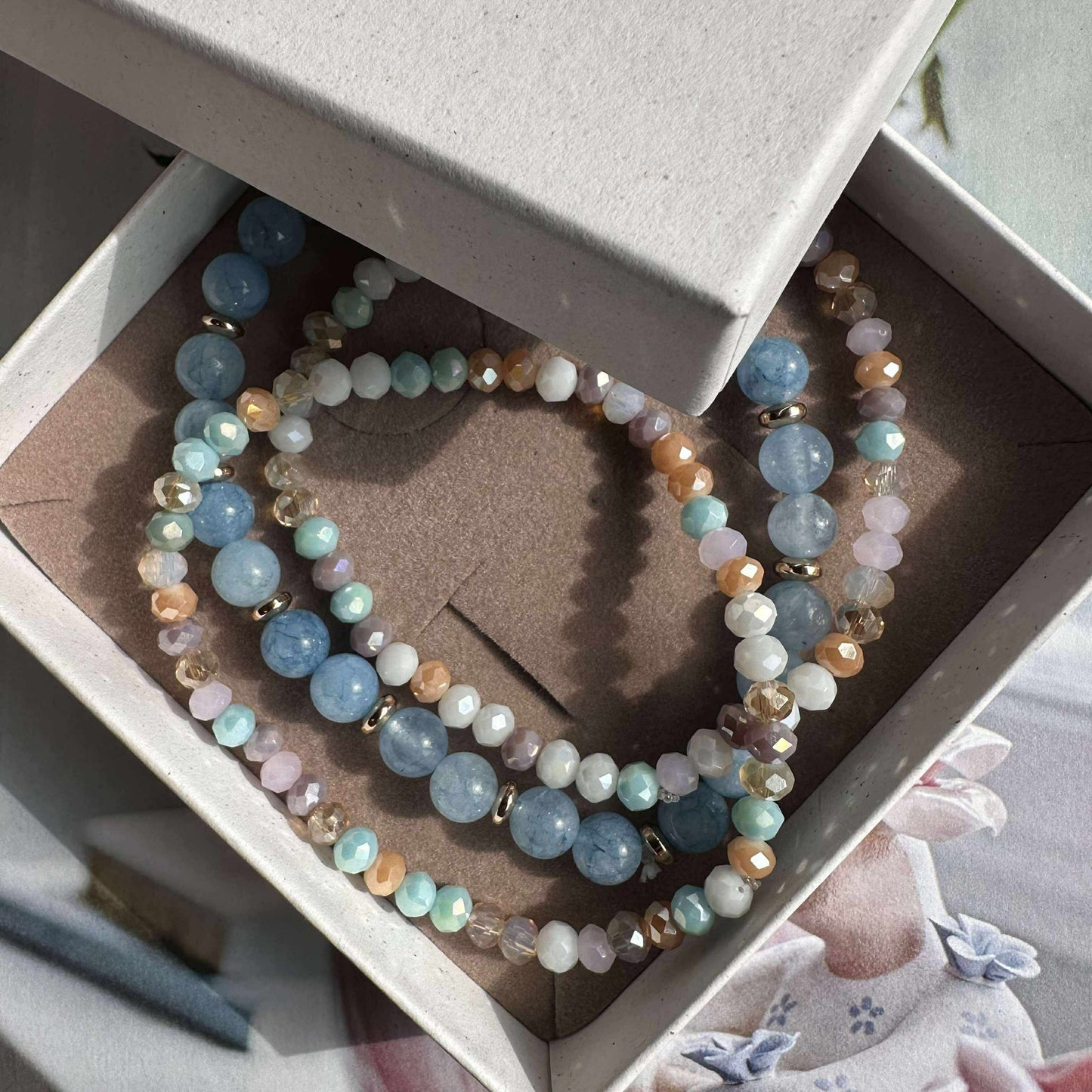 Armband Luna Soft blue – Set mit 3 Stück