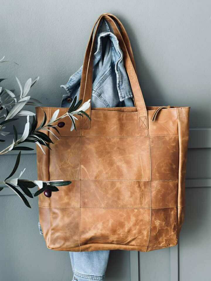 Shopper - Cognac / schwarz