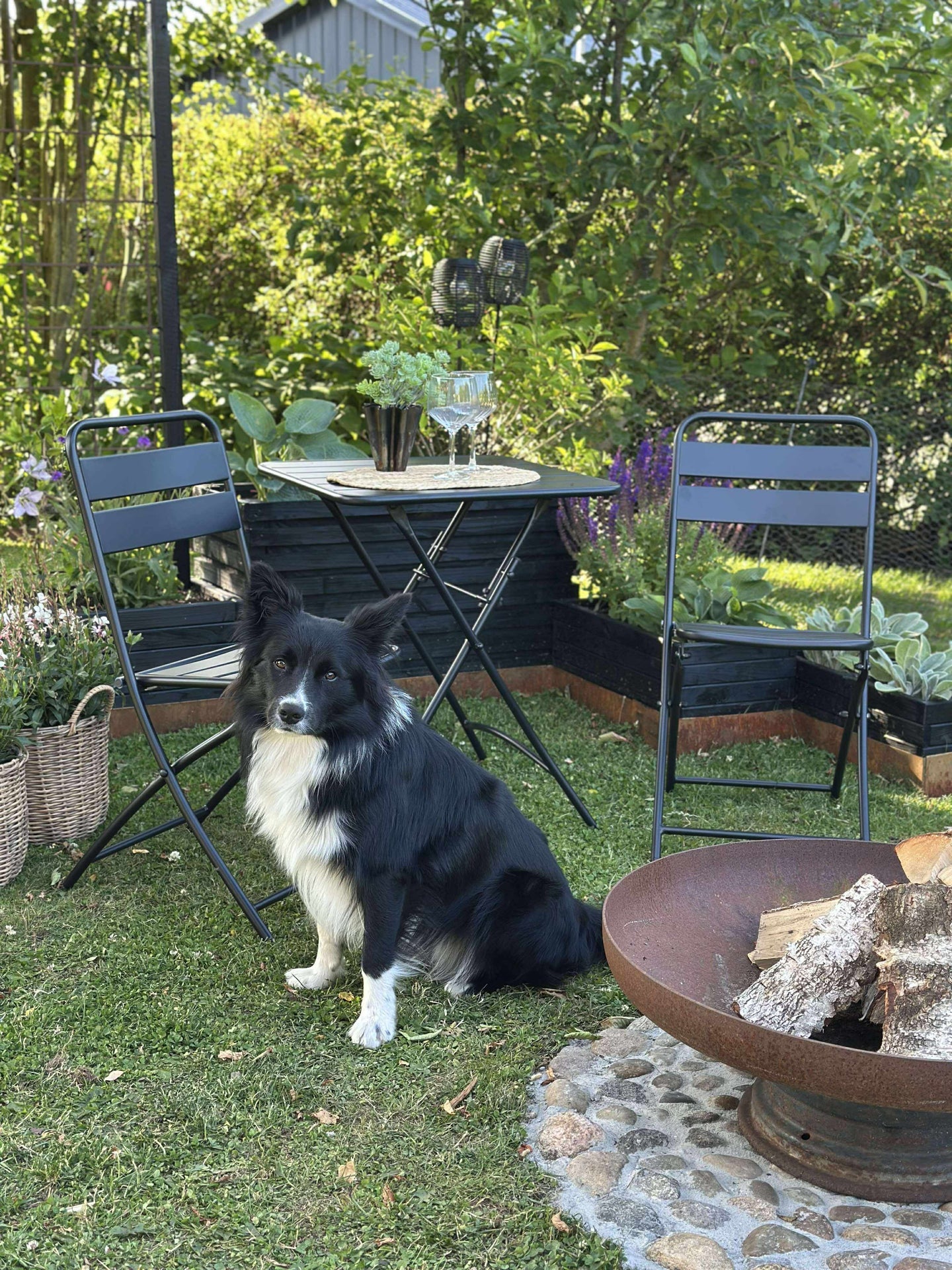 Café-Set - Black garden