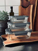 Vorratsbehälter aus Glas - Set mit 3 Stück
