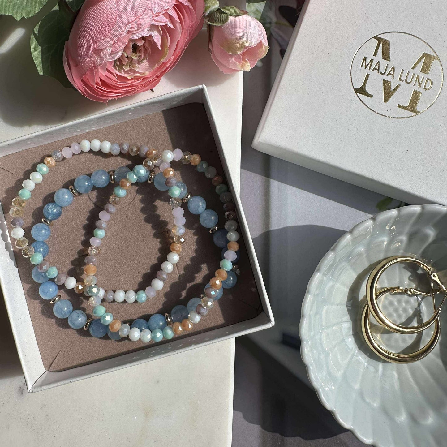 Armband Luna Soft blue – Set mit 3 Stück