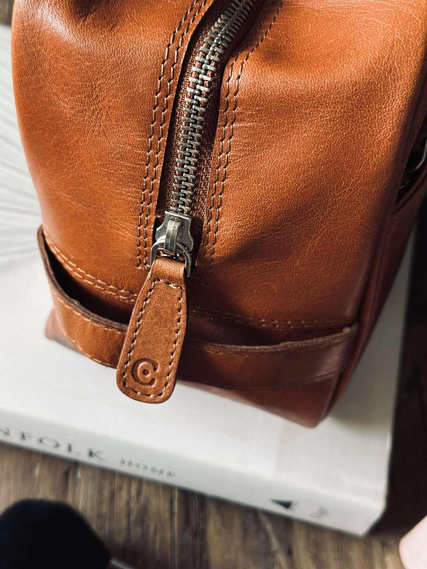 Kulturtasche - Cognac
