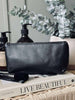 Kosmetiktasche - Black leather