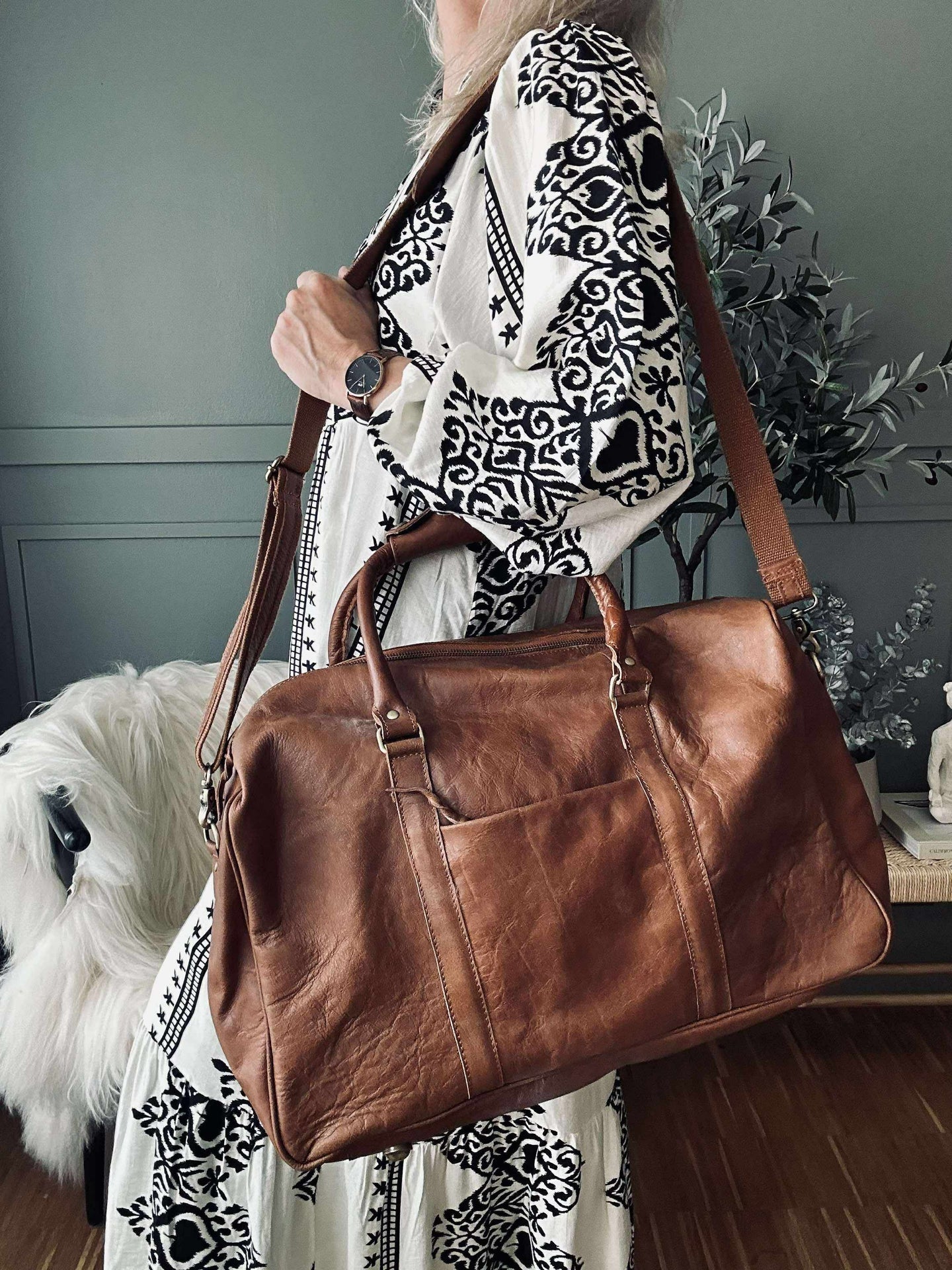 Wochenendtasche GINNY Cognac