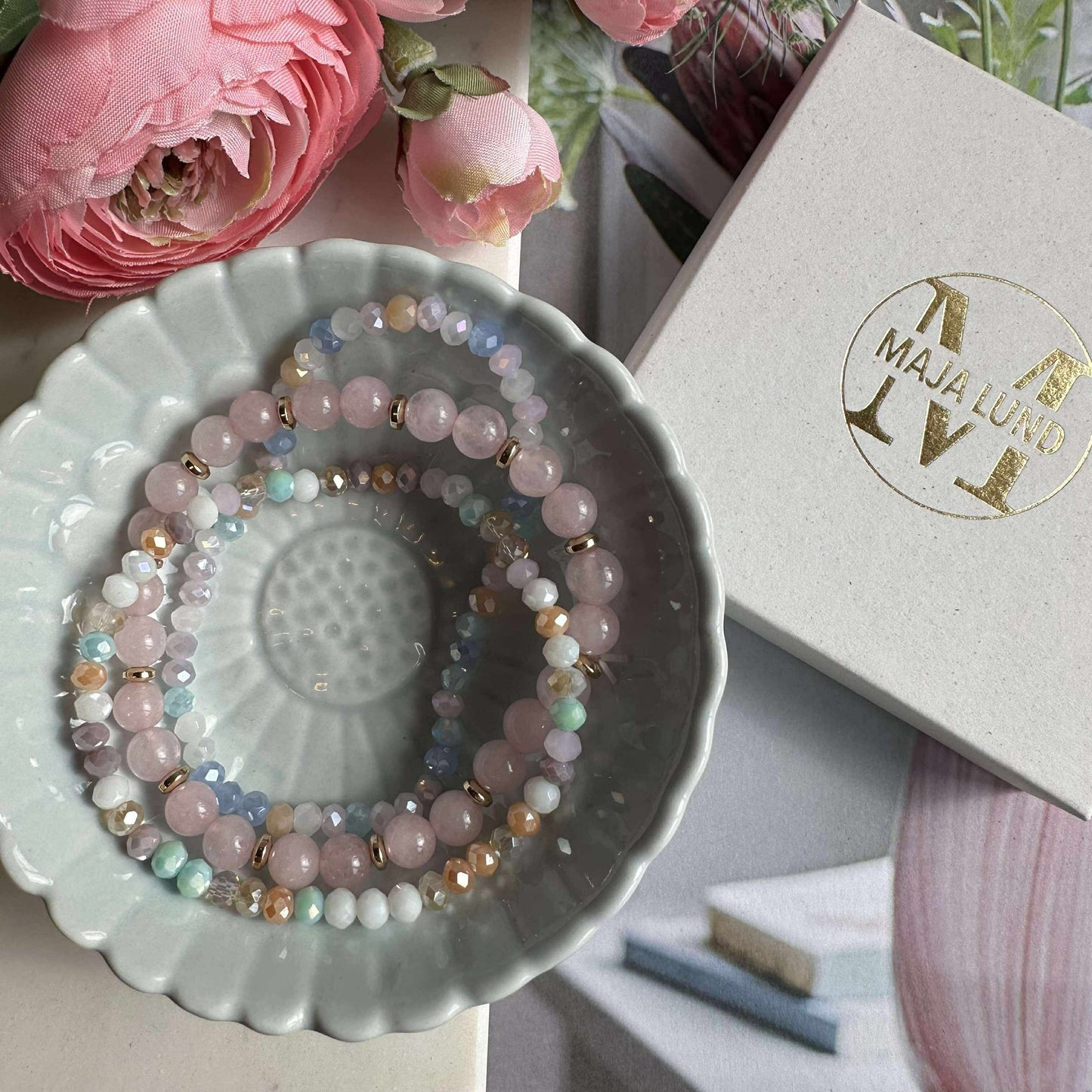Armband Luna Soft pink – Set mit 3 Stück