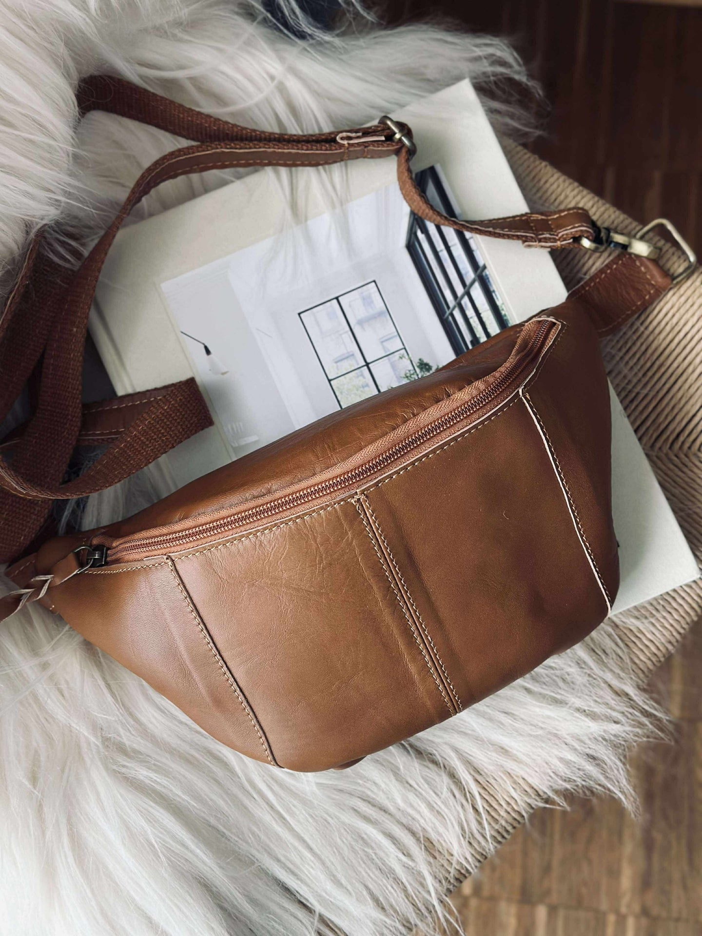 Bauchtasche Anna - Cognac