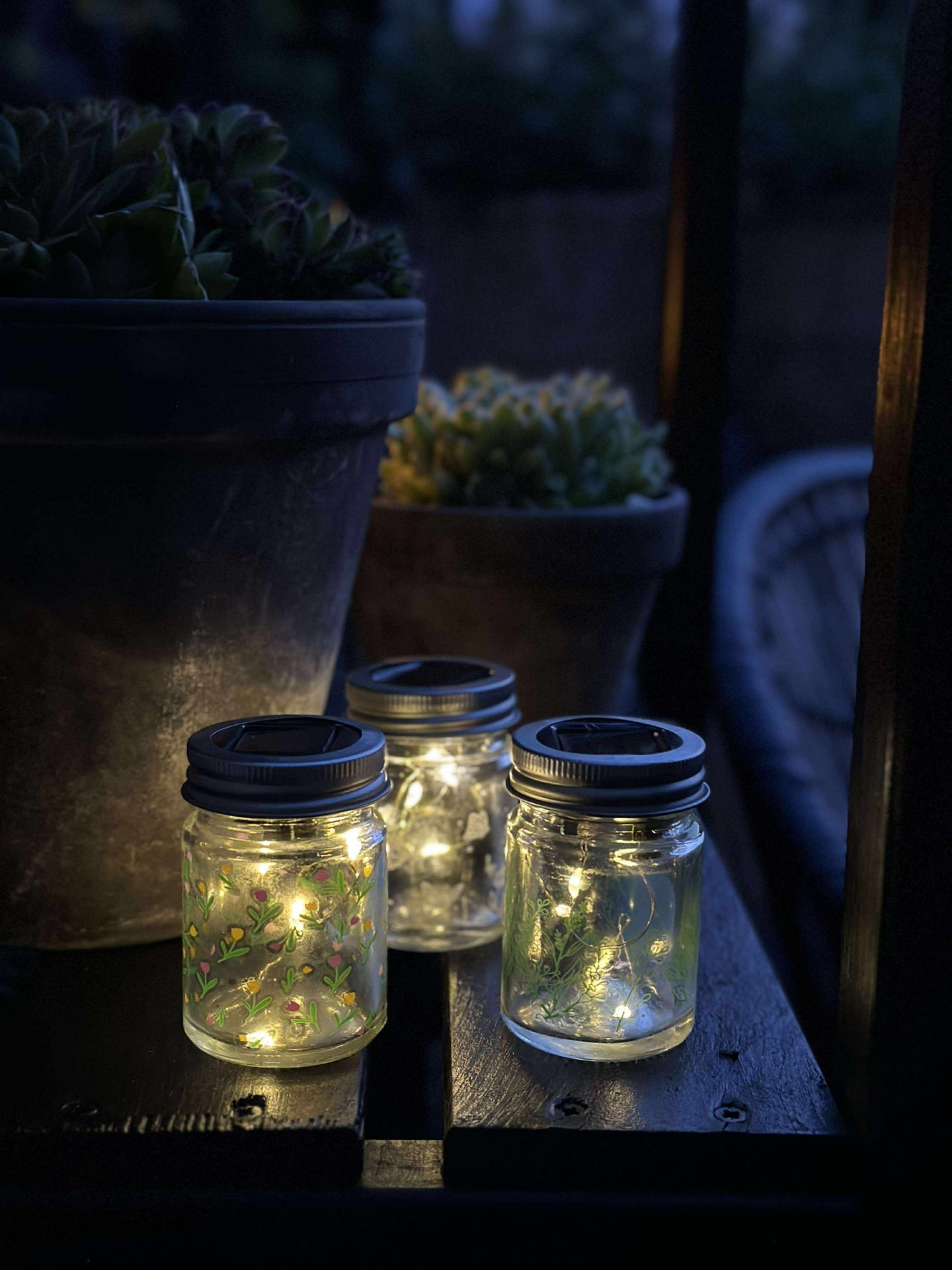 Mini-Laterne mit Solar - MIX