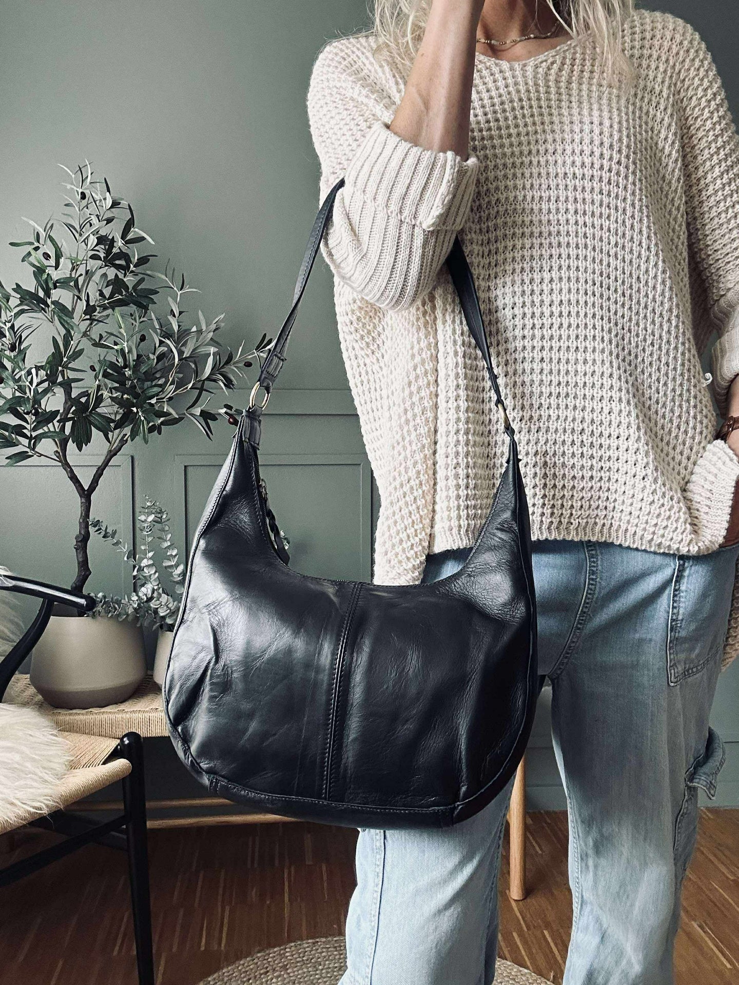 Schultertasche Alicia - Black