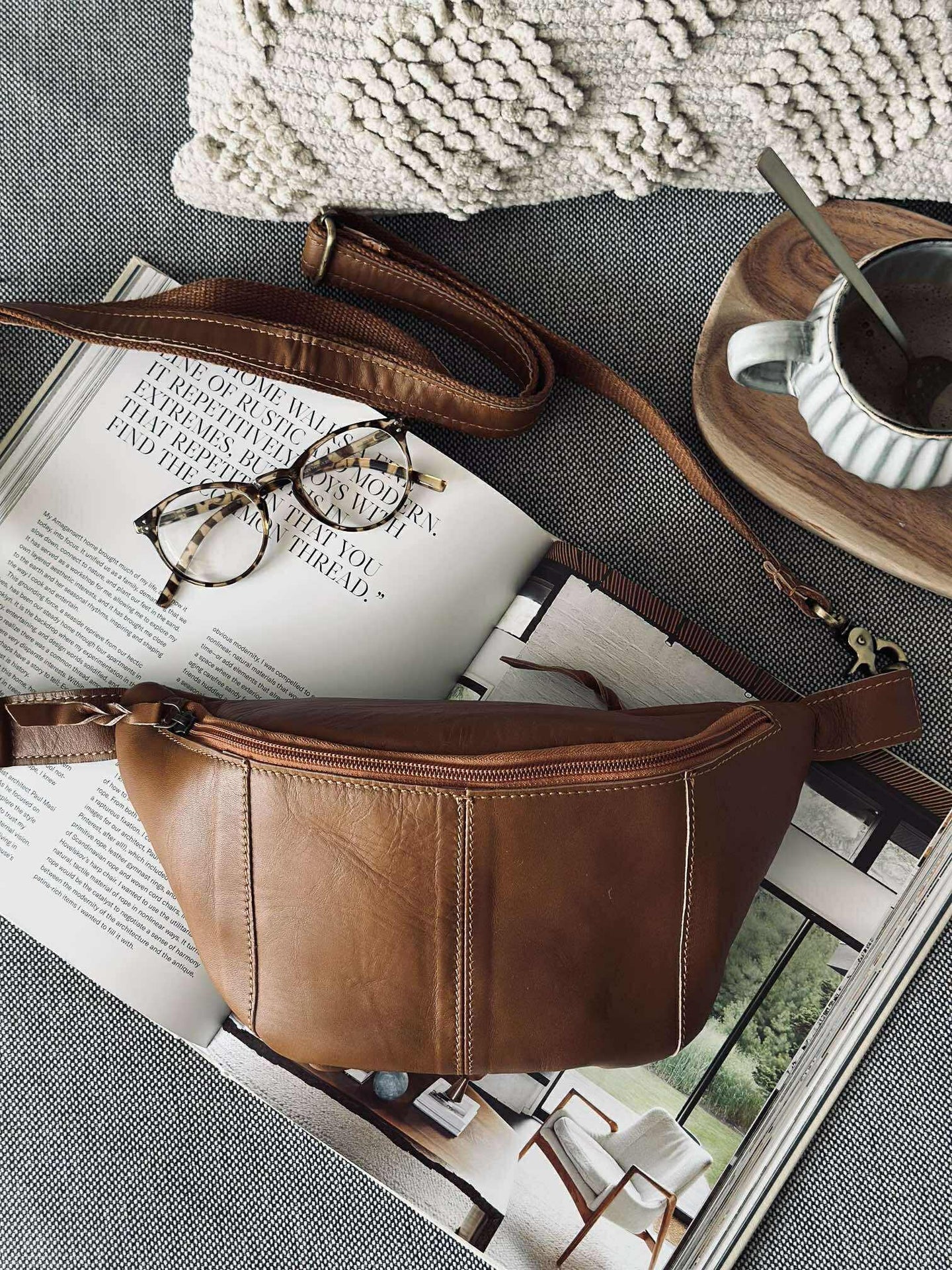 Bauchtasche Anna - Cognac