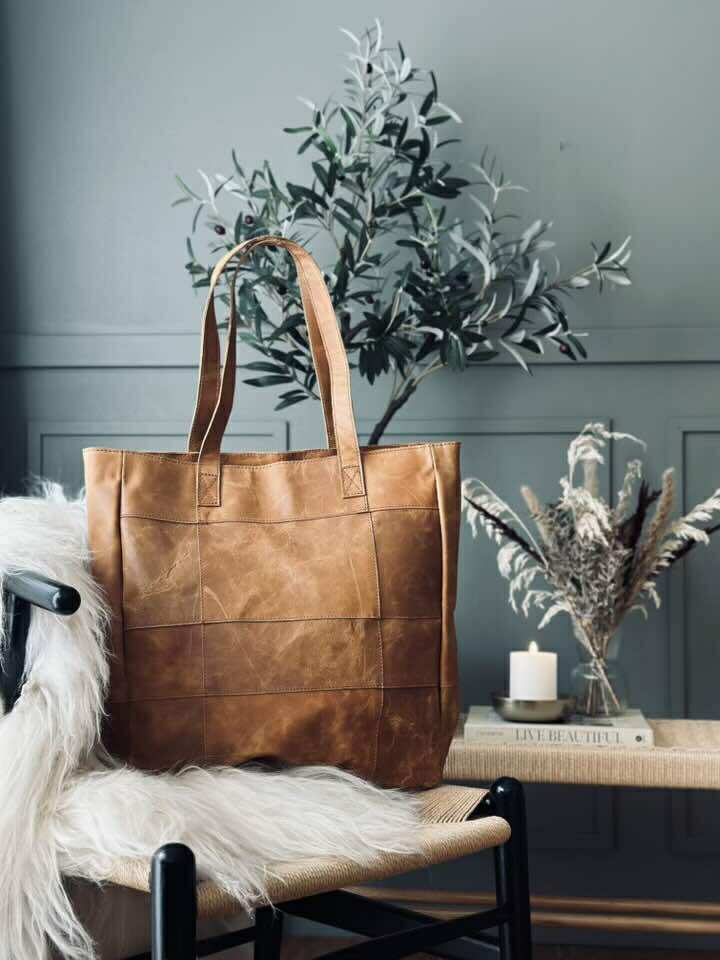 Shopper - Cognac / schwarz