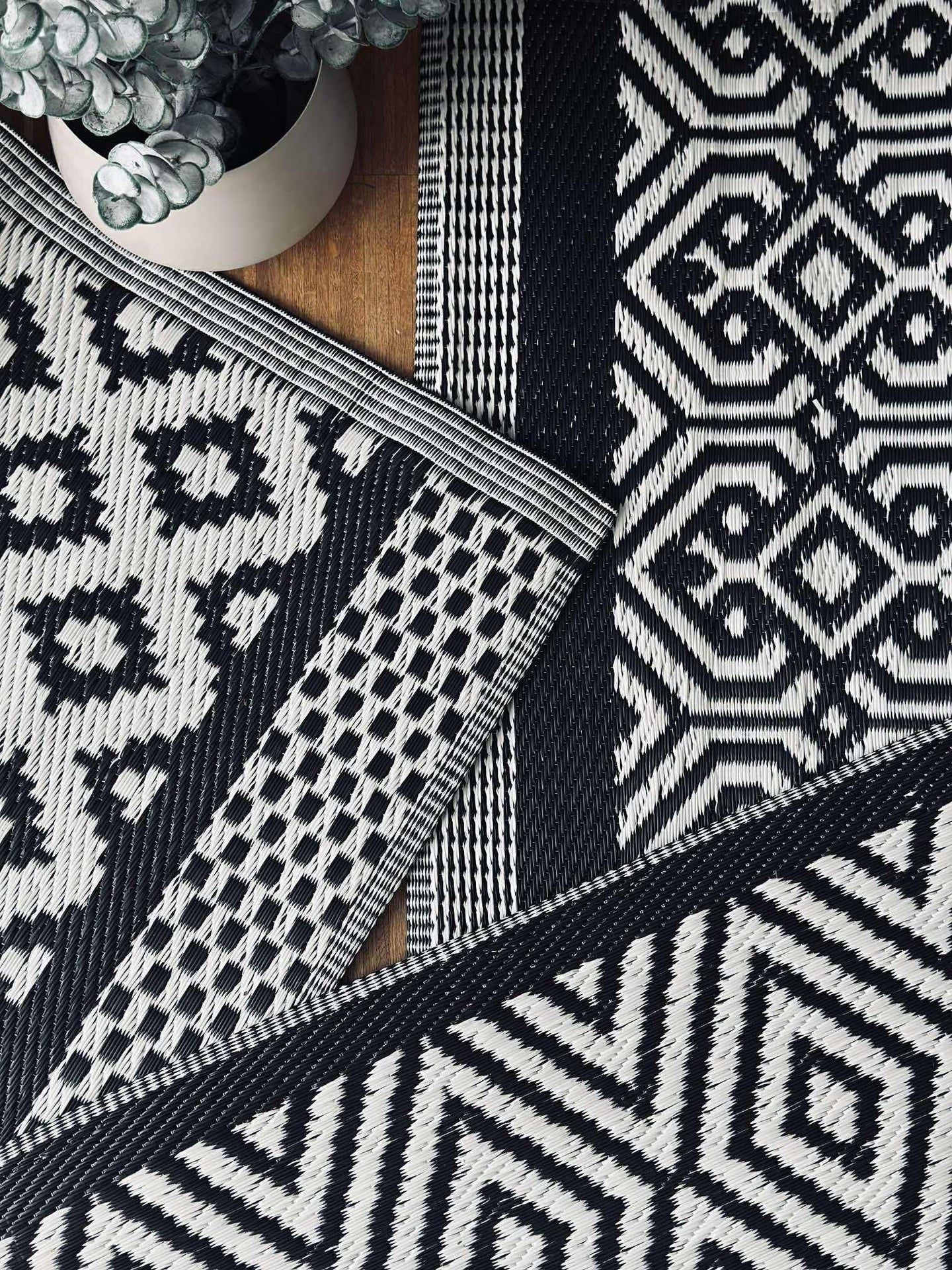 Outdoor-Teppich - Black mix
