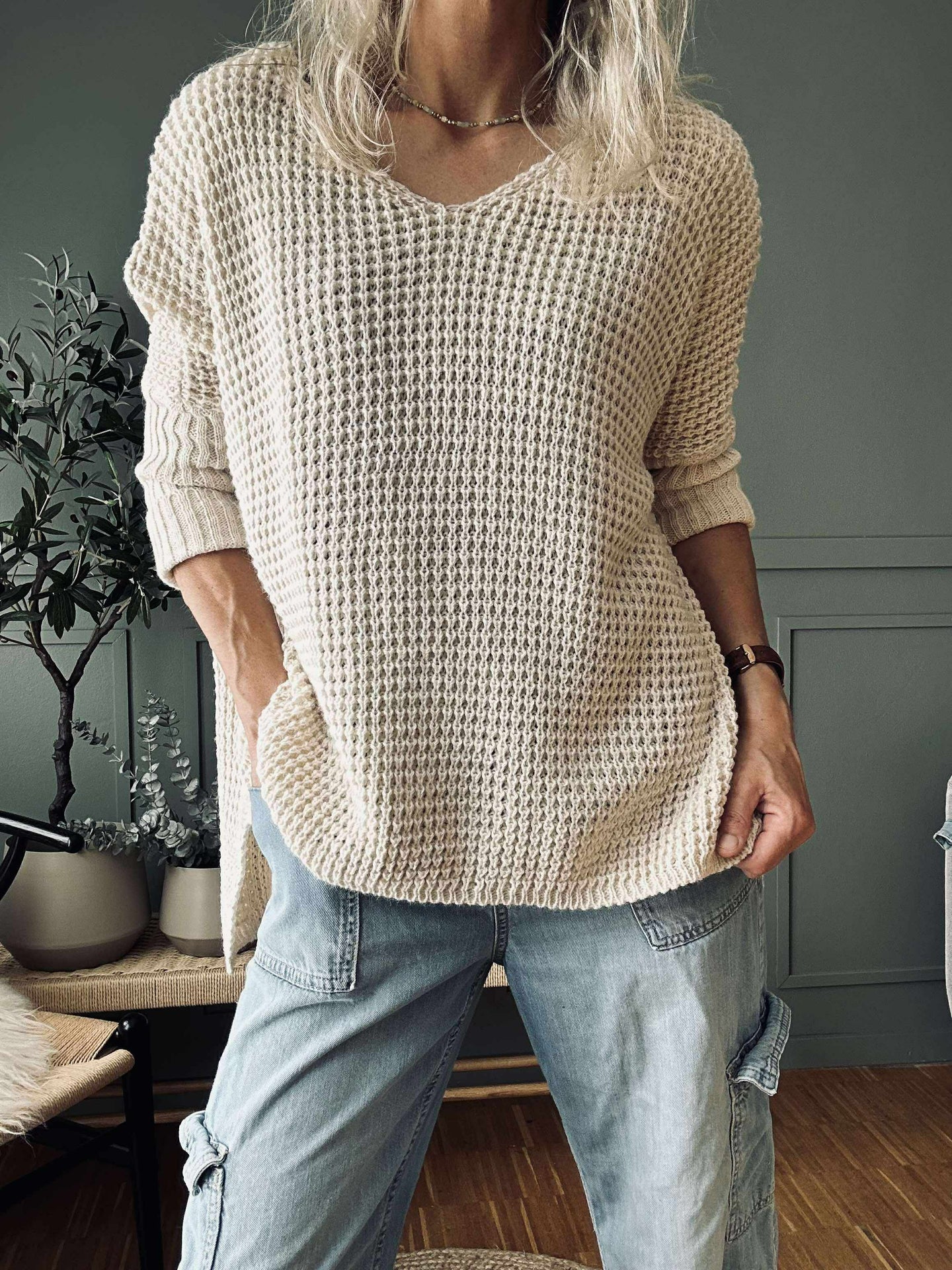 Strick MILLE Beige – Onesize