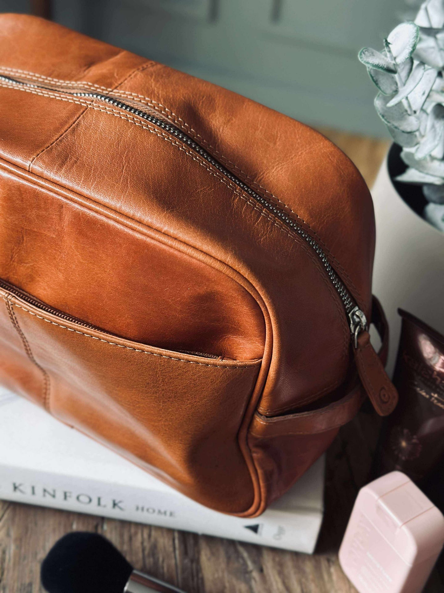 Kulturtasche - Cognac