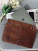 Laptop-Sleeve - Cognac Büffelleder