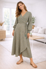 Kleid Luna Wickel - Olive Mist